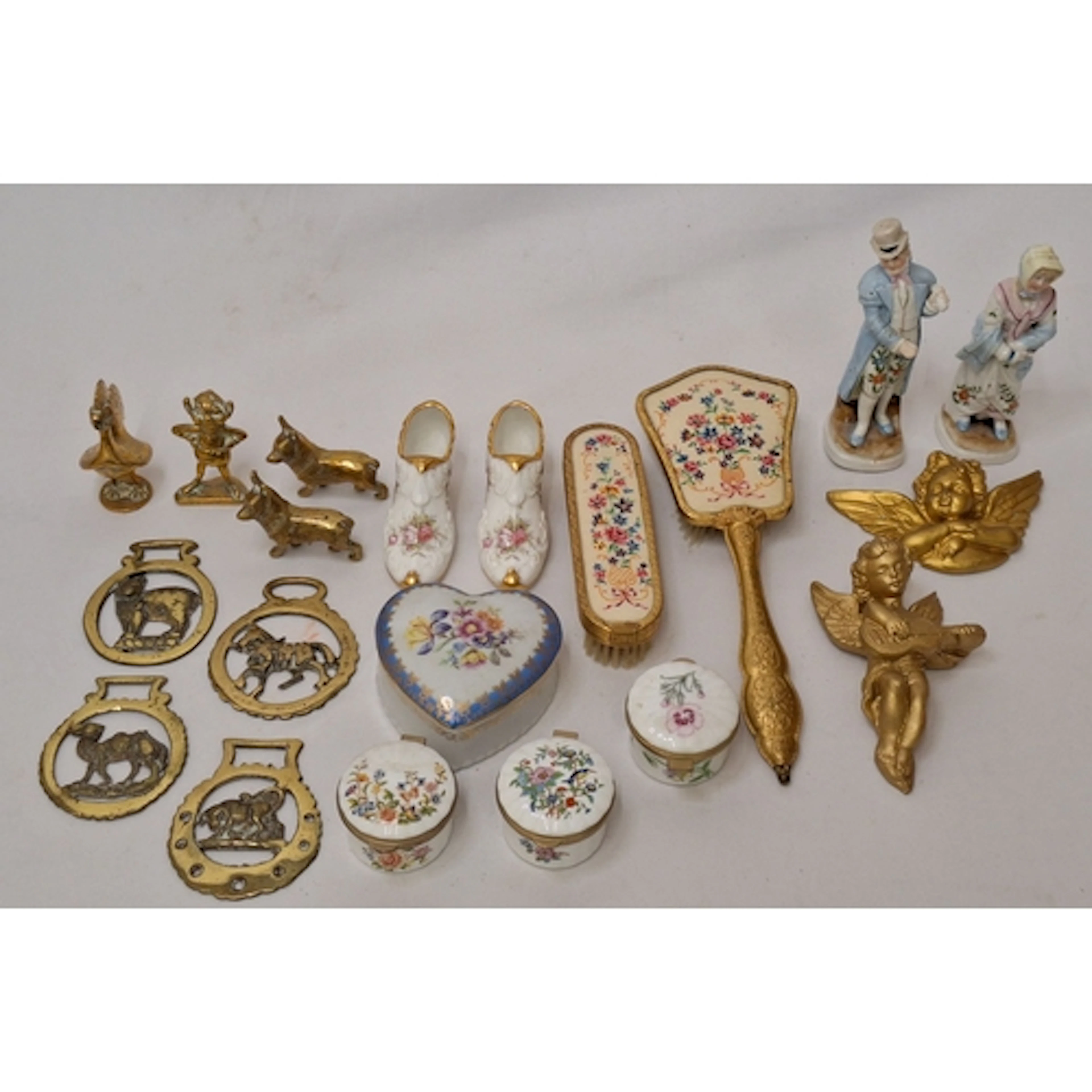 Pair German Style Figurines, gentleman in top hat & lady in ...