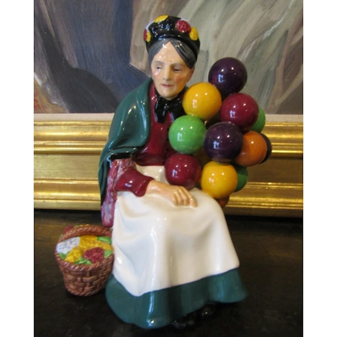 Royal Doulton The Old Balloon Seller Signed to Base Fine Por...