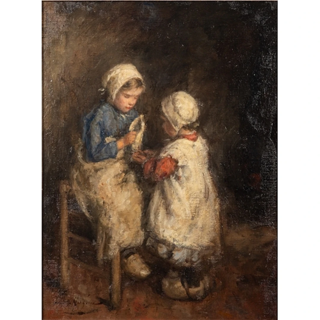 Robert Gemmell Hutchison (Scottish, 1855-1936) - 'The Sister...