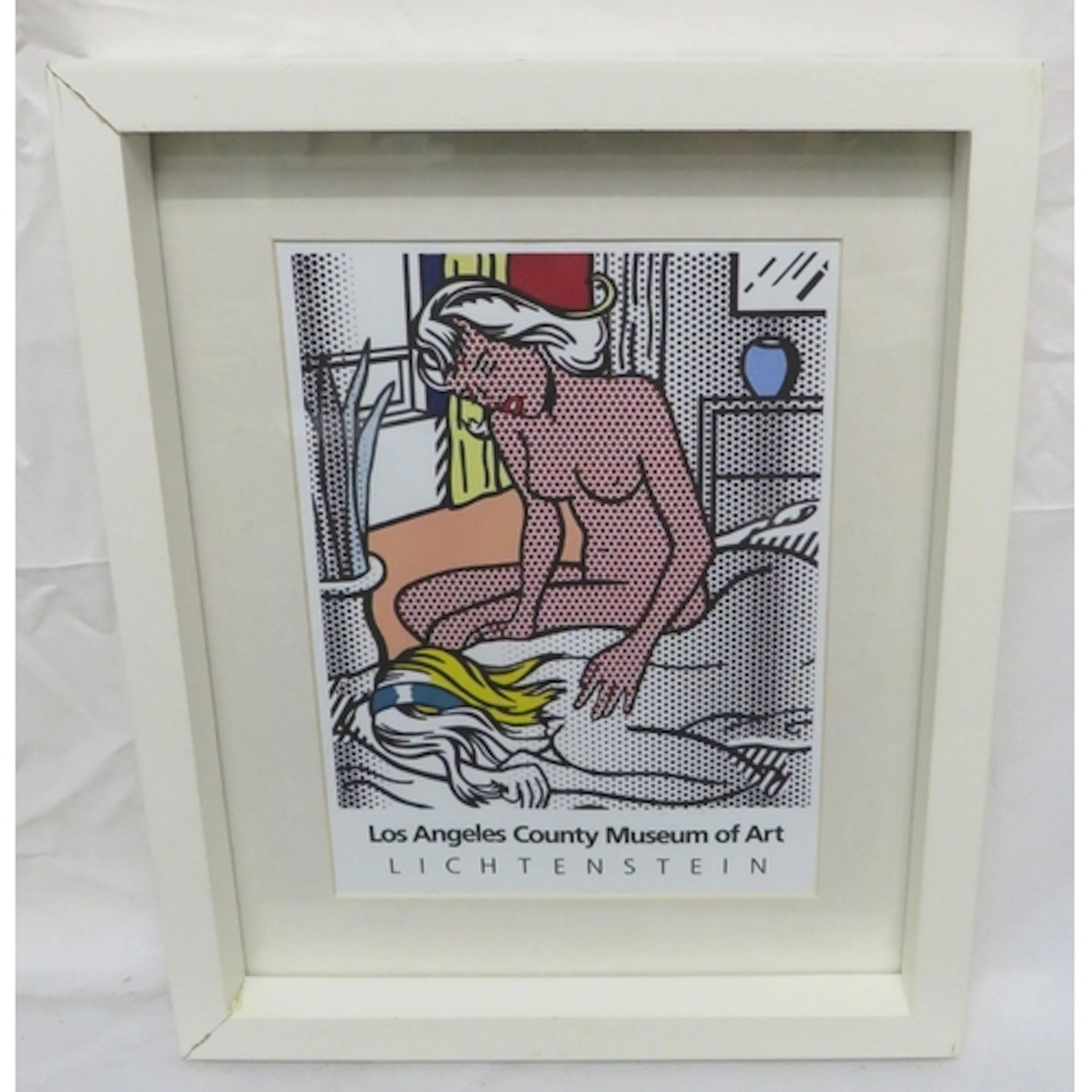 F/g Reproduction Ray Lichtenstein Print 2 Nudes, 28cm x 22cm...
