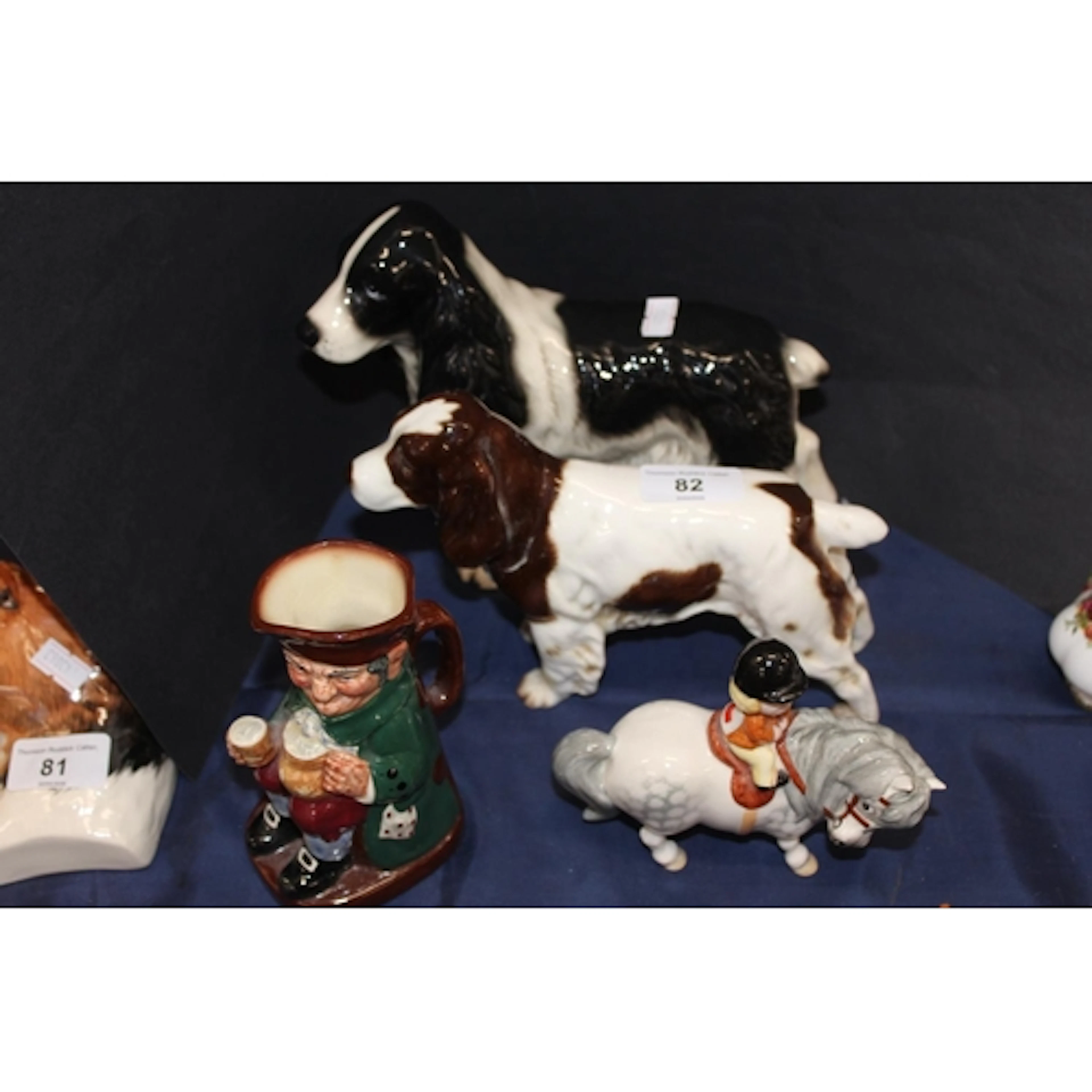 John Beswick Norman Thelwell figure, a Goebel model of a spa...
