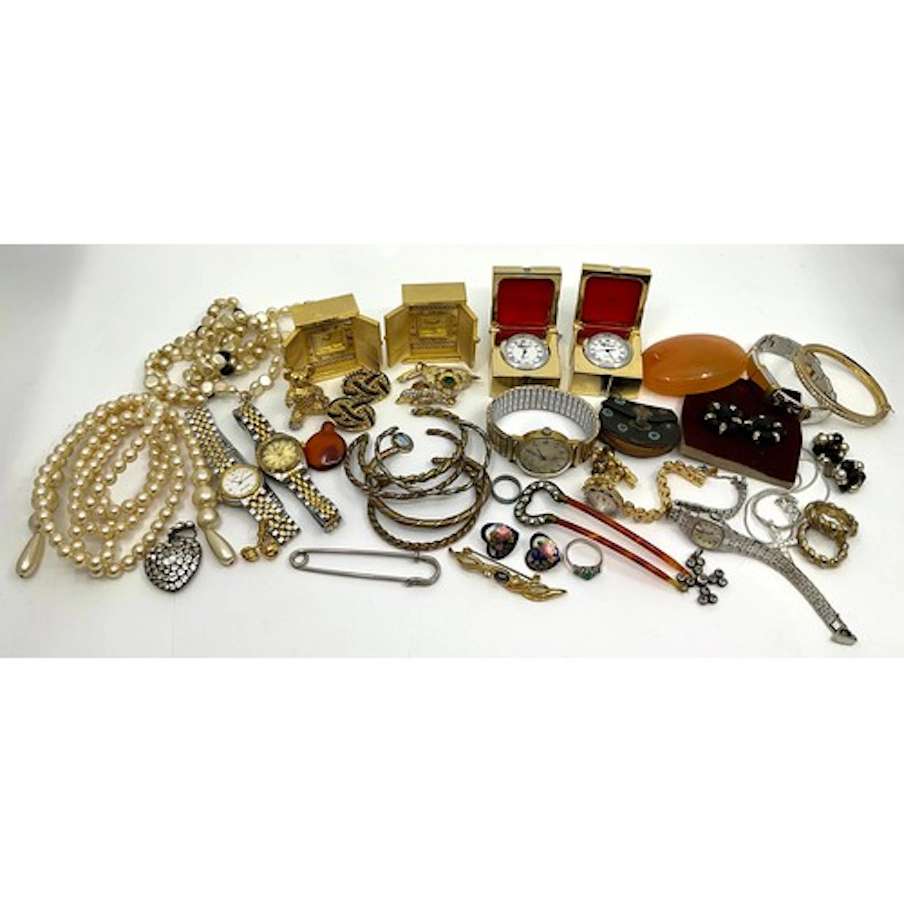 Costume Jewellery - cold plated watches, bangles, earrings, ...