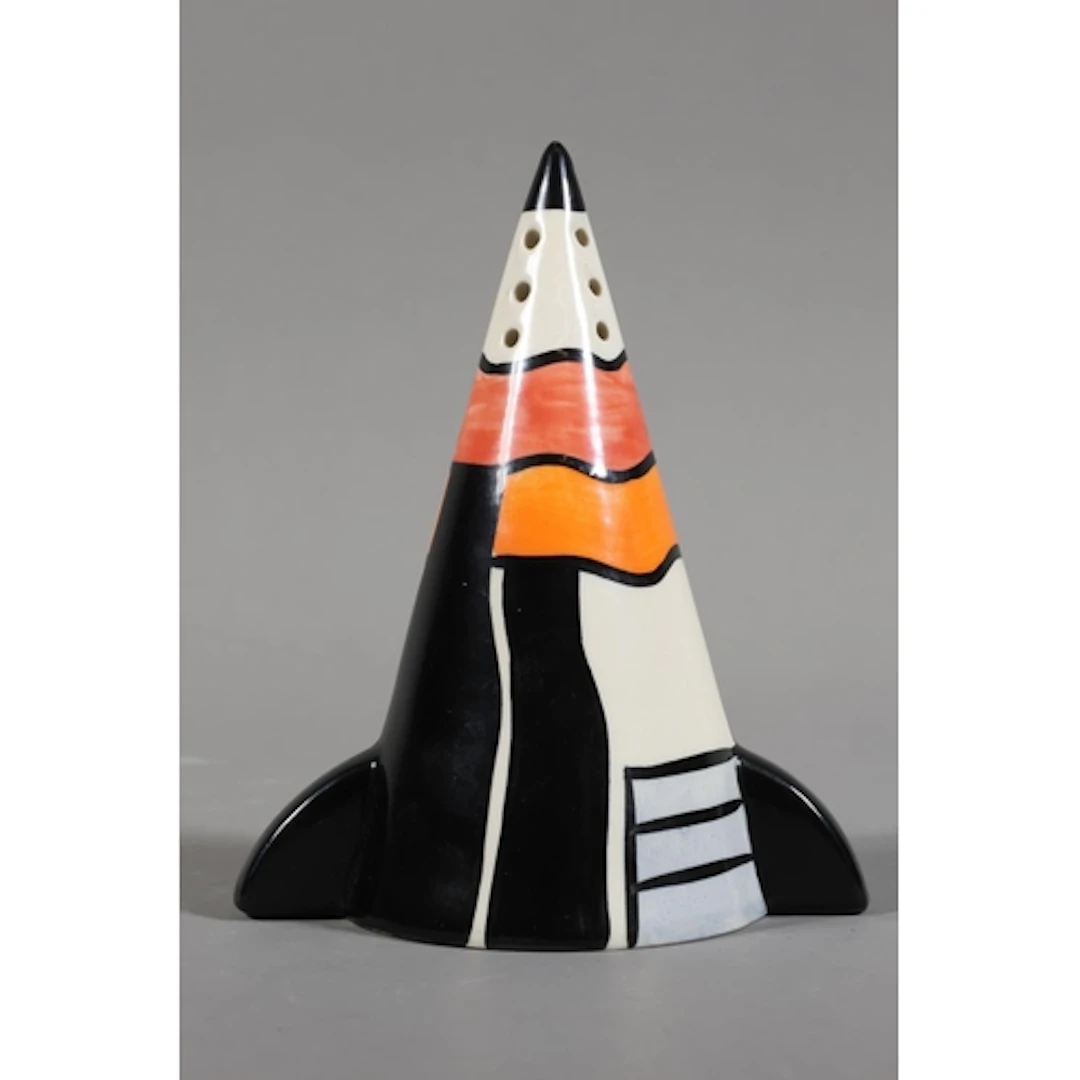 Lorna Bailey art deco style pattern sugar sifter, produced b...