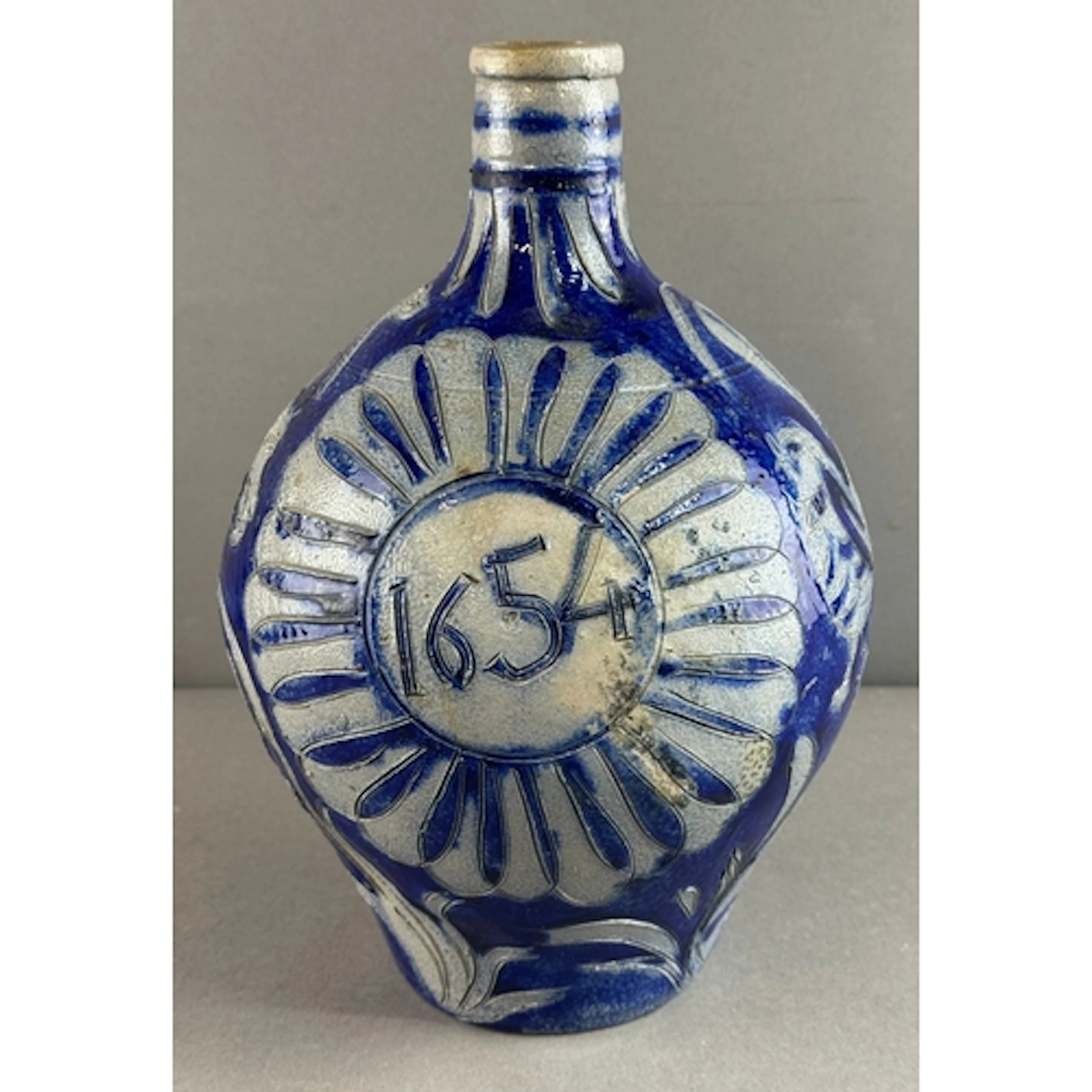 A German (Westerwald) stoneware jug or flagon, 19th century,...