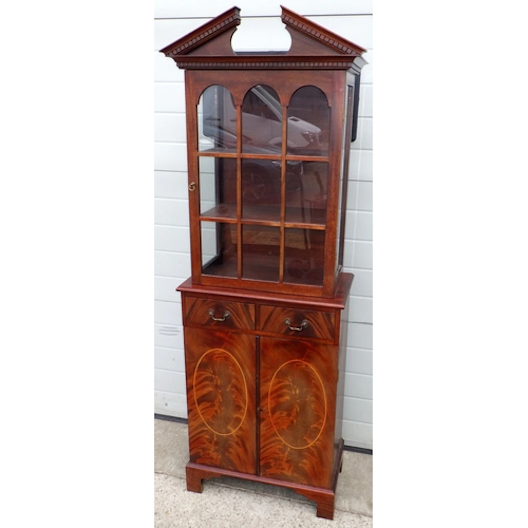 A reproduction mahogany bookcase, 60cm wide