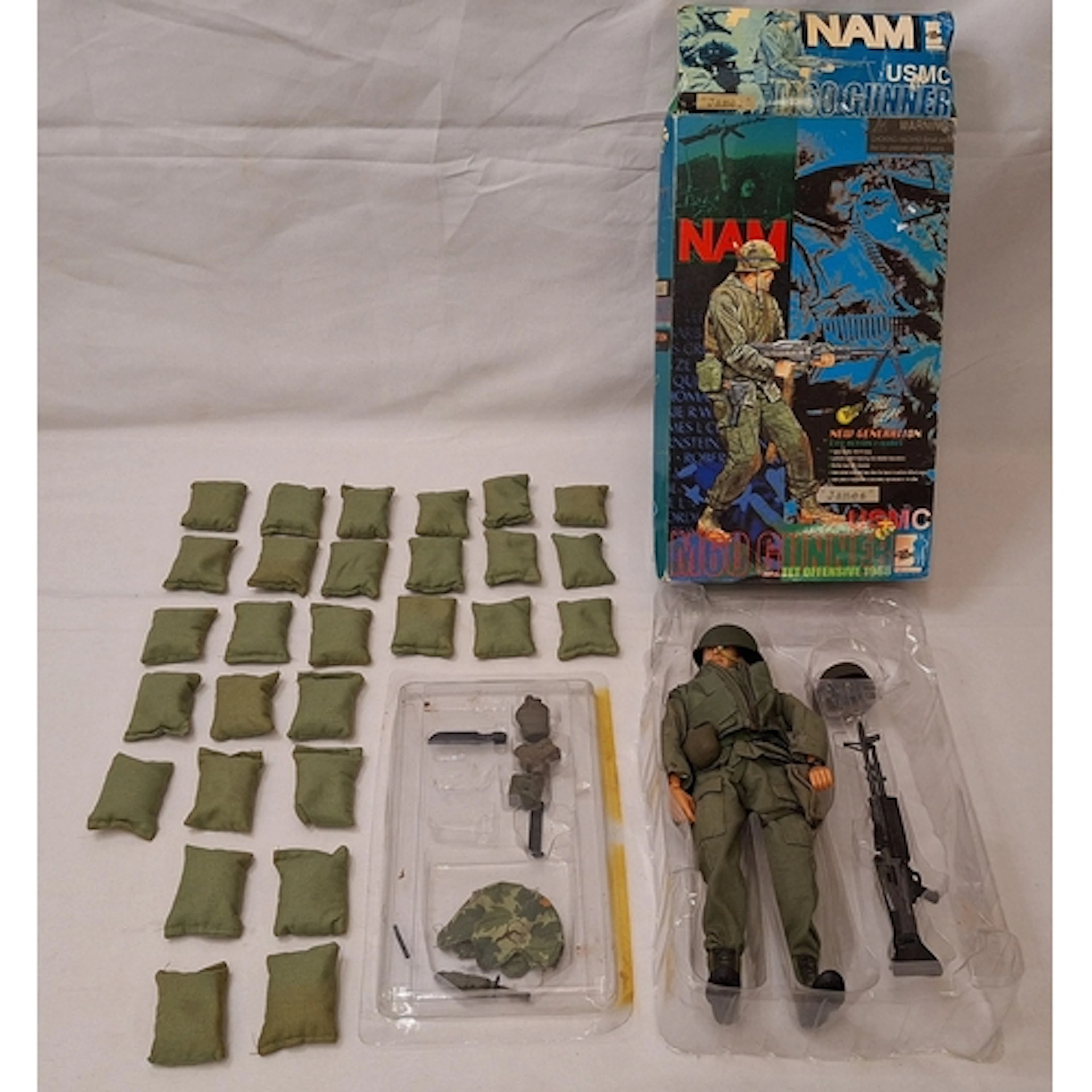 Vintage Boxed Dragon Toys Vietnam NAM M60 Gunner TET Offensi...