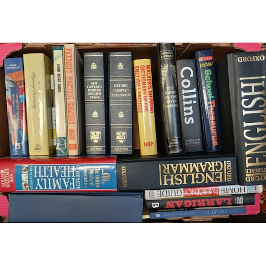 Ten boxes of assorted mainly hardback books, fiction and non...