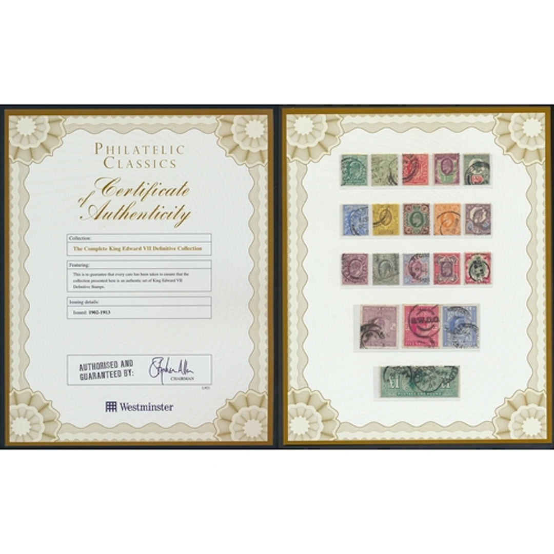 1902-10 set U in a Westminster album with heavy high val can...