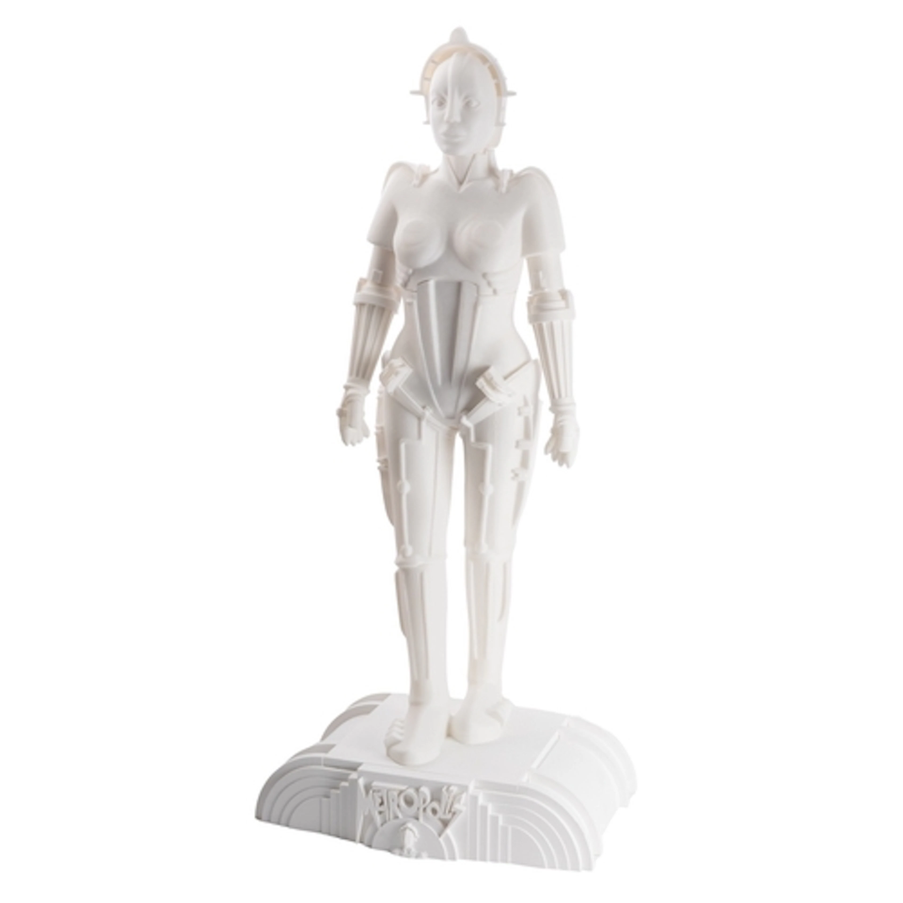 A modern 3D printed plastic model of Maria from Metropolis. ...
