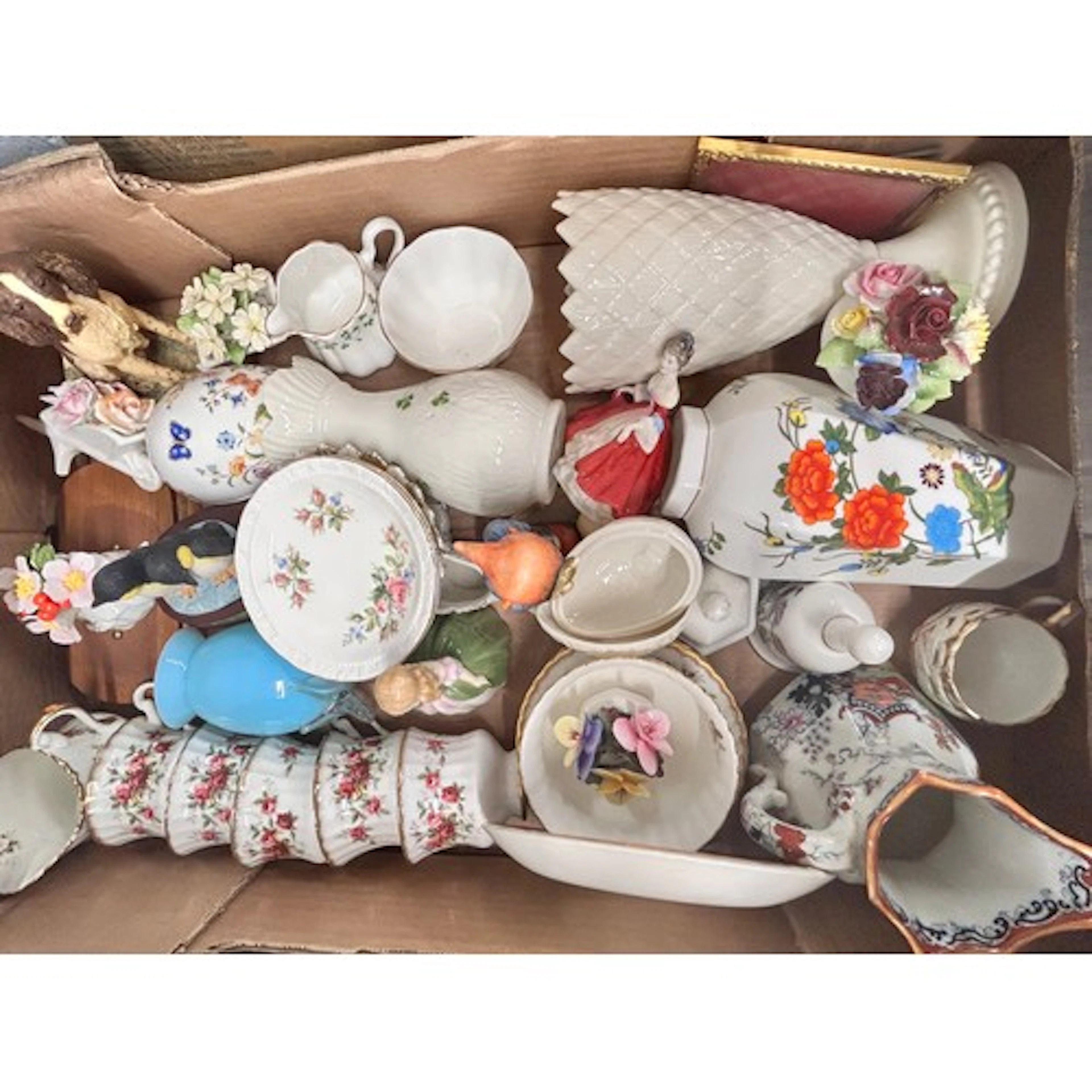 A mixed lot of china to include Wedgwood, Mason's, Paragon r...