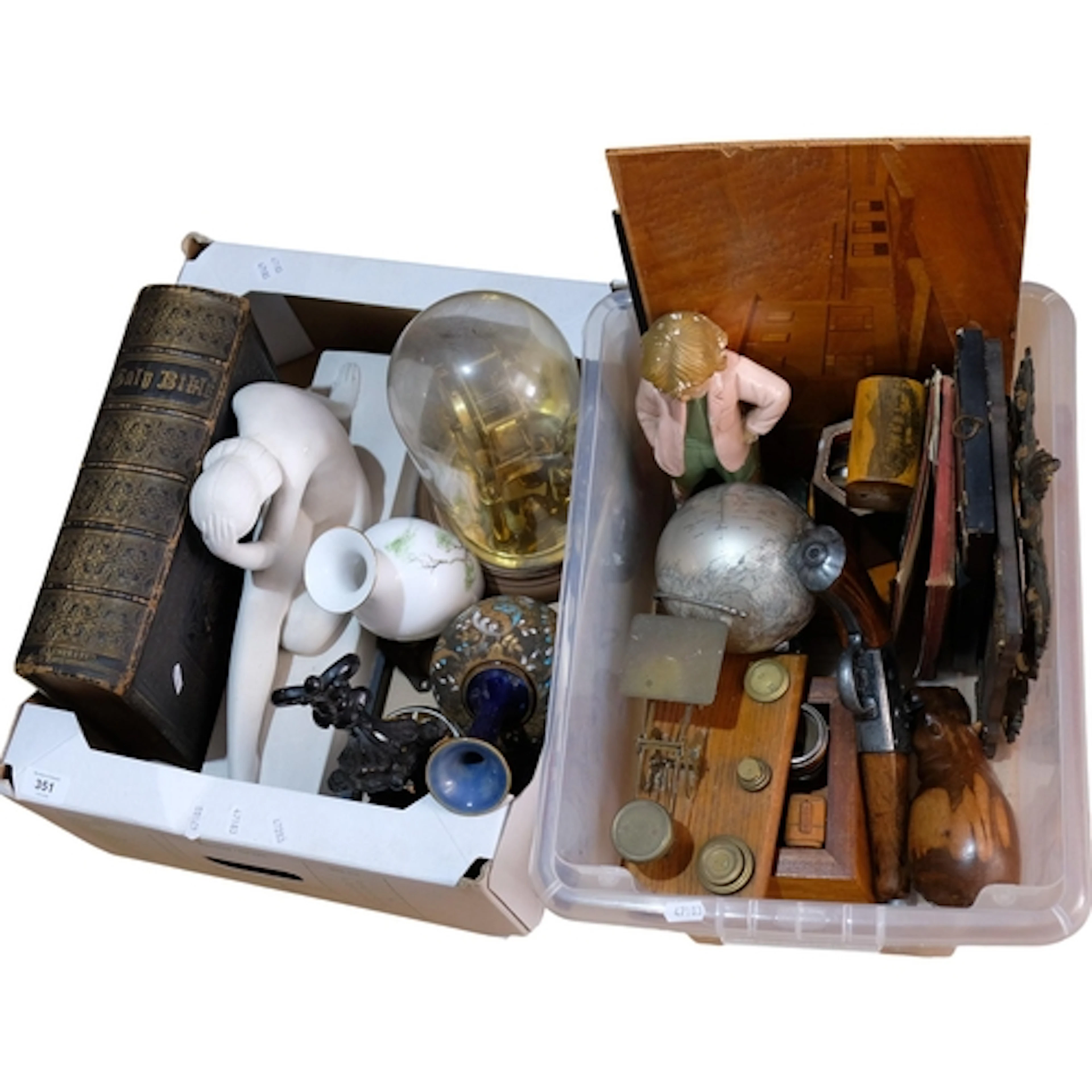2 boxes containing a large quantity of various items, includ...