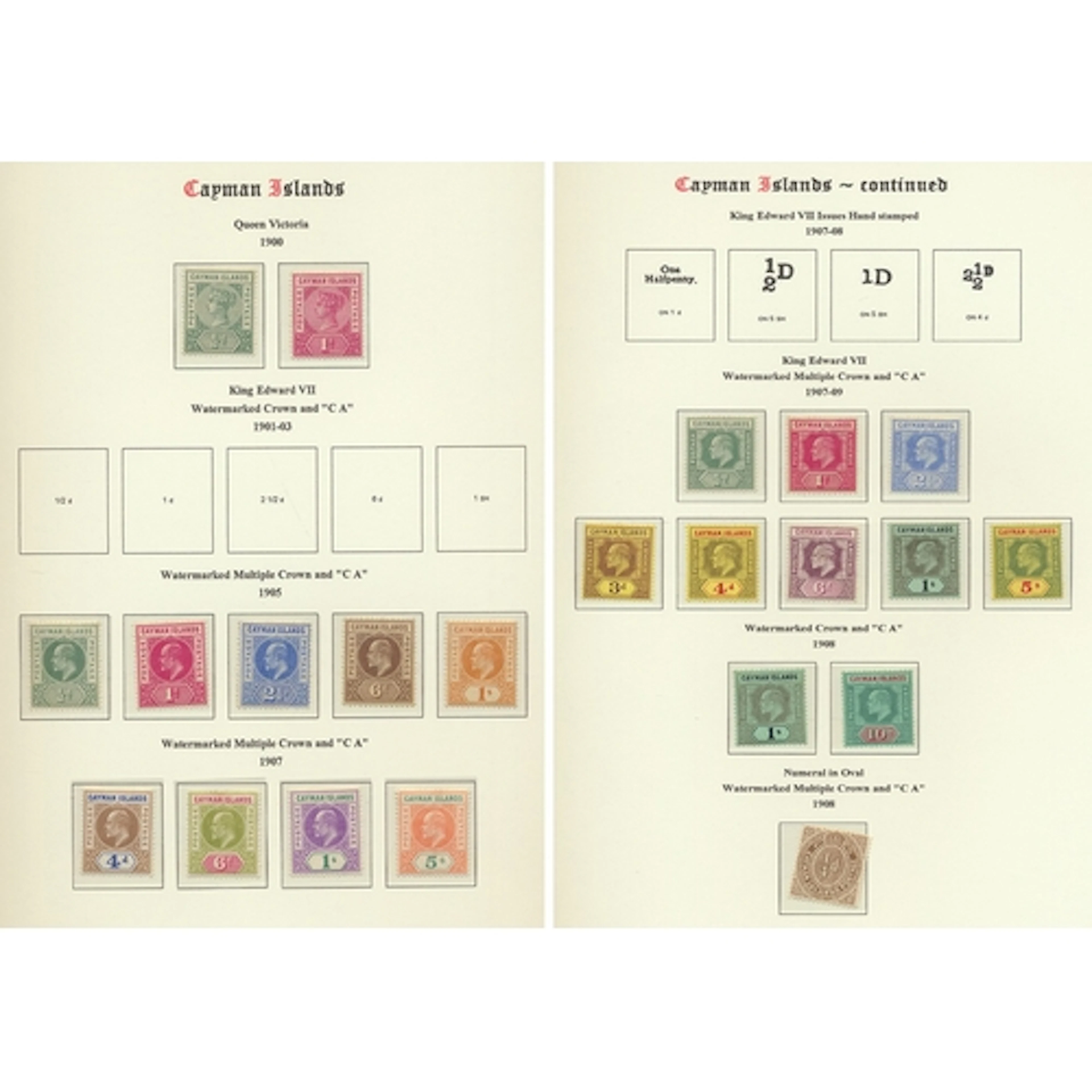Cayman Islands. Mint coln on Lighthouse pages ranging o.g. t...