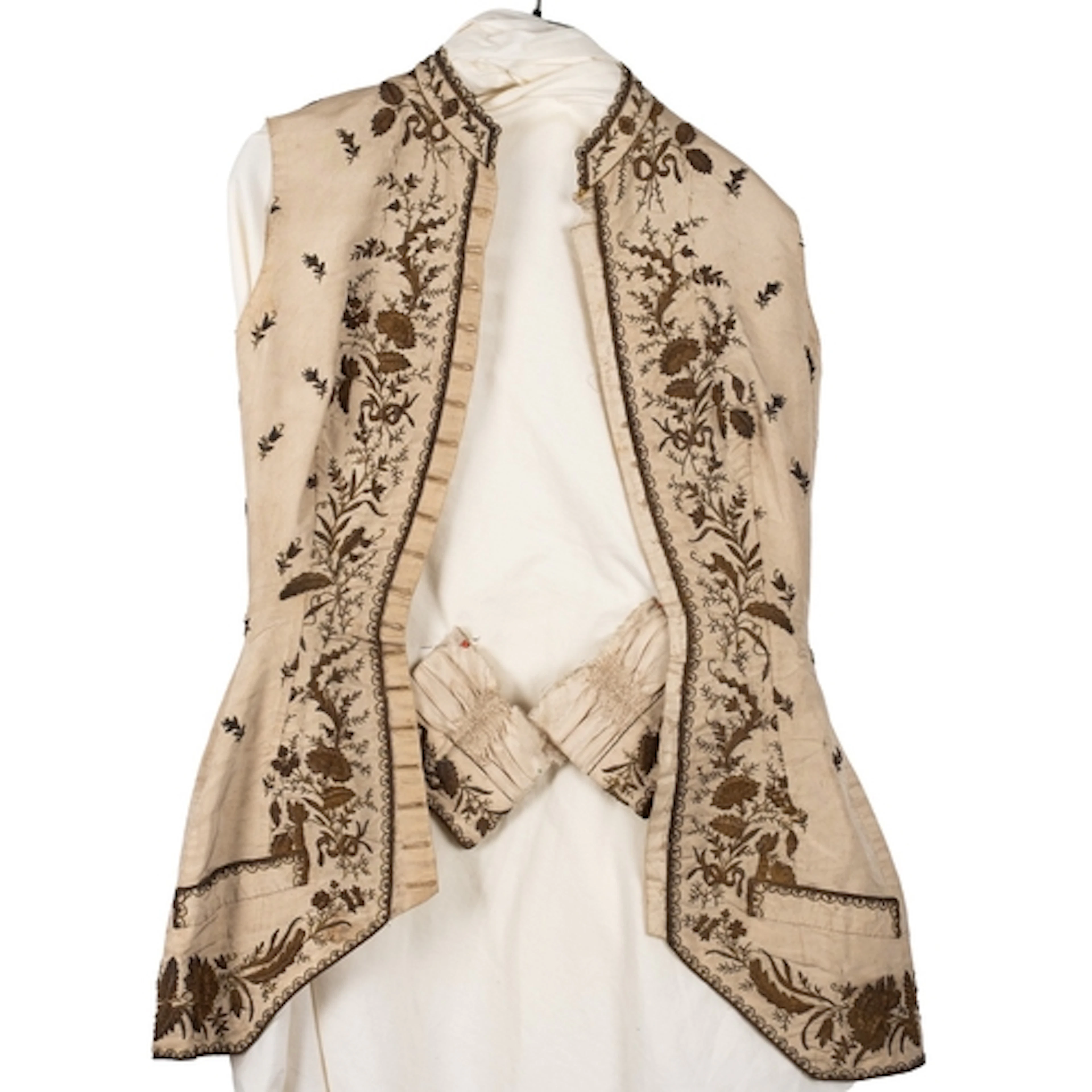 A finely embroidered lady's bodice, early 19th century; with...