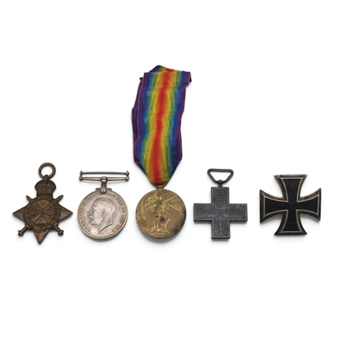 A WW1 medal trio awarded to D.A. 4948 J. Berverly, Deck Han...