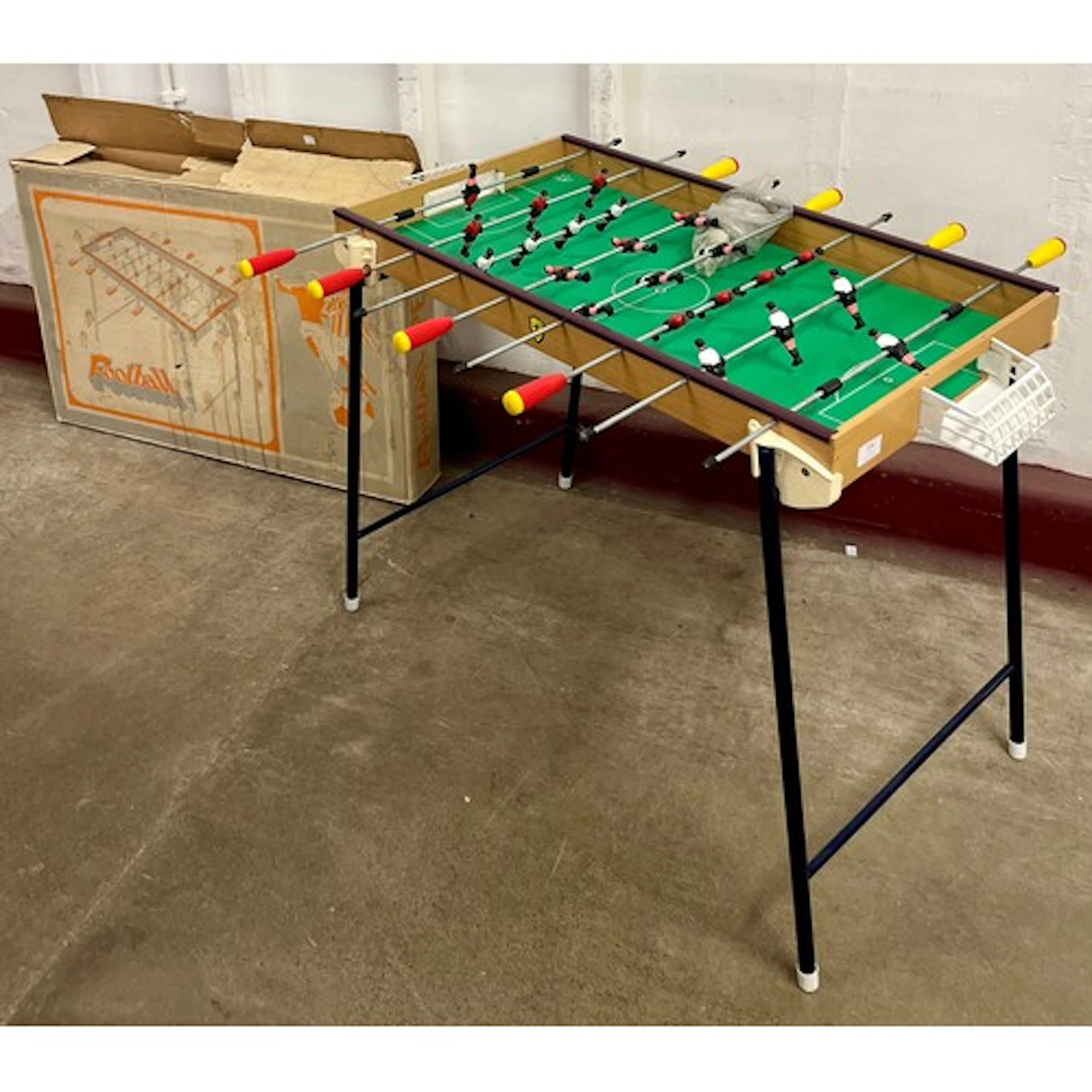 A vintage Perla table football game