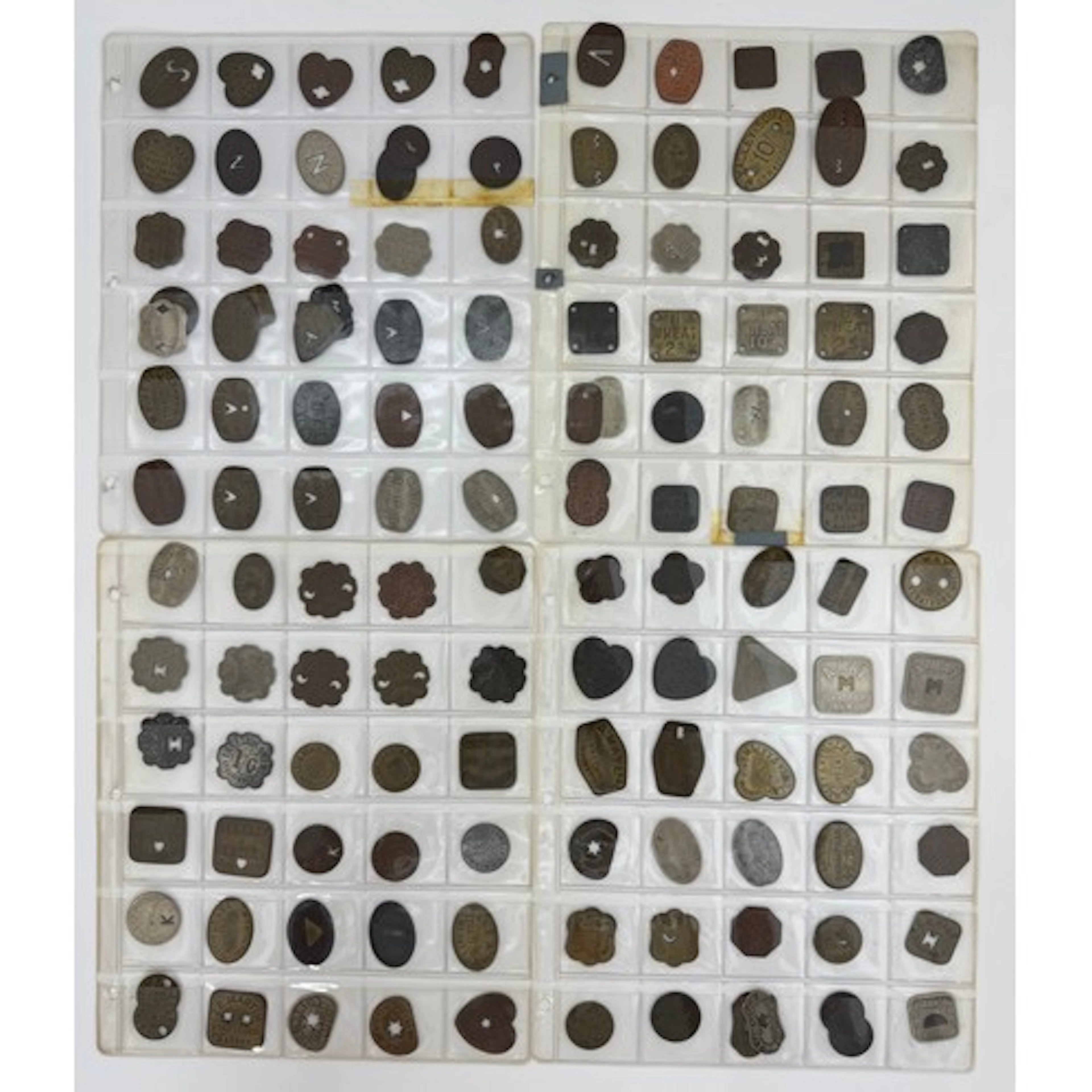 Stratford Market Tokens, Shilling Checks to include: W Viney...
