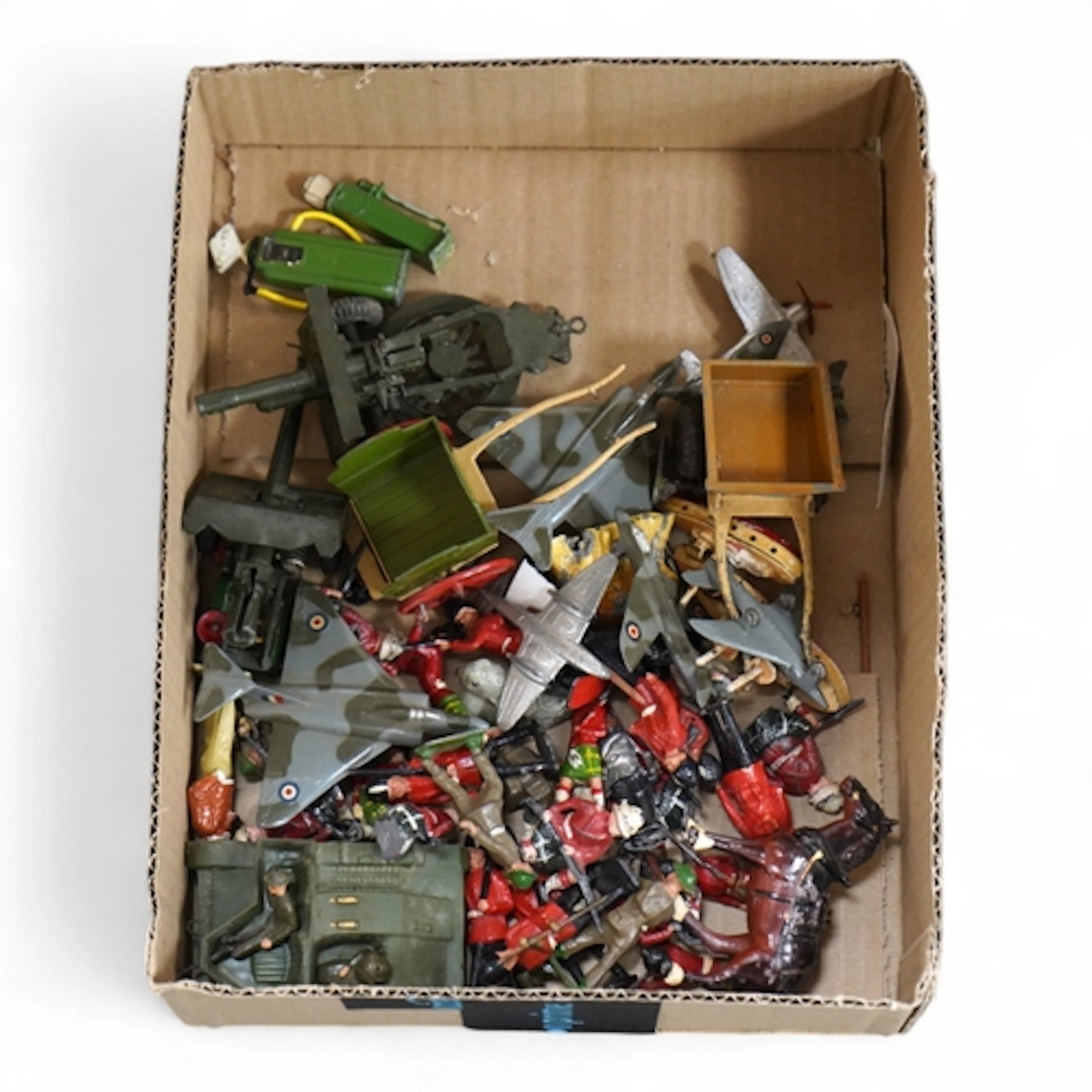 A collection of Britains military soldiers, etc, including t...