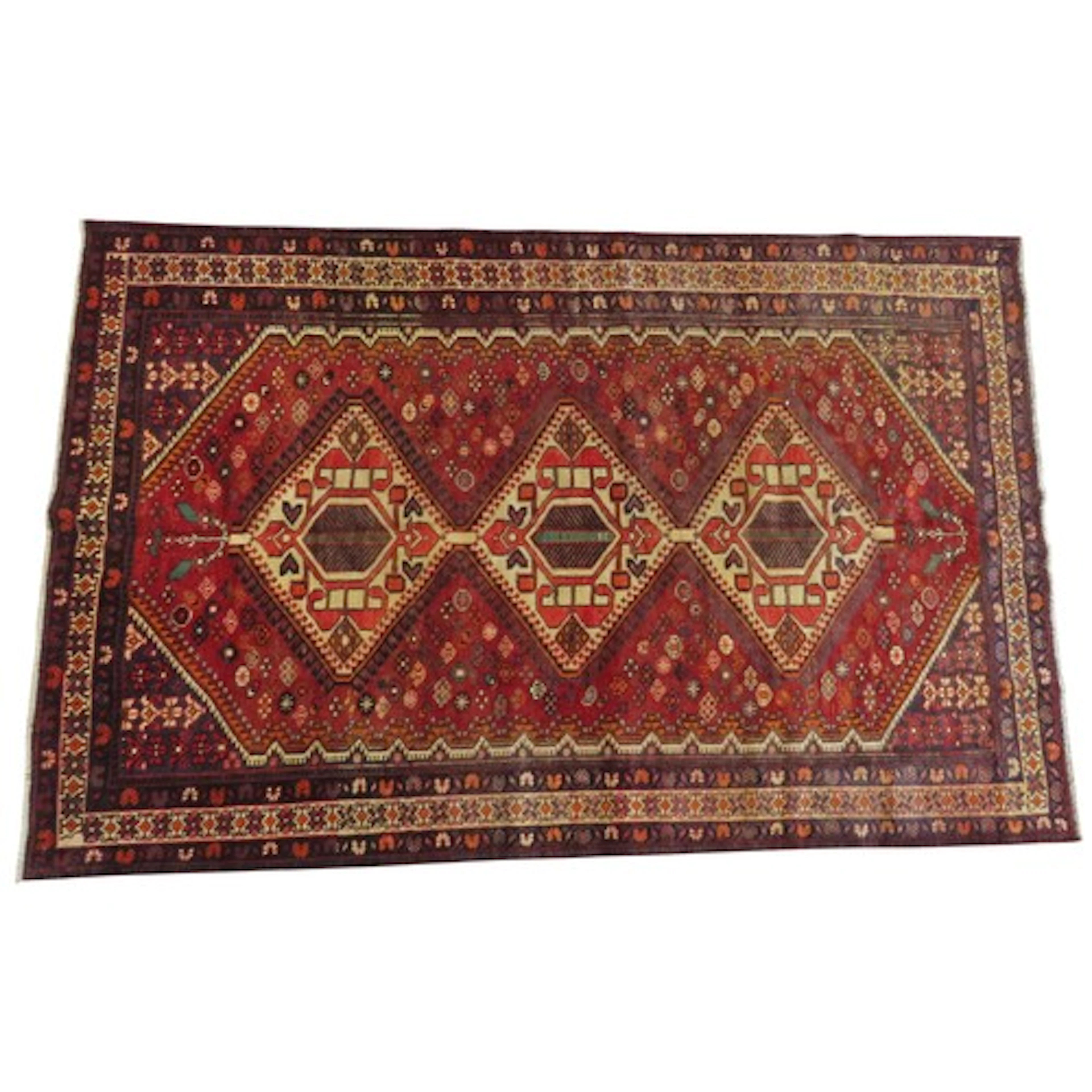 SOUTH WEST PERSIAN QASHGAI CARPET 310cm x 205cm