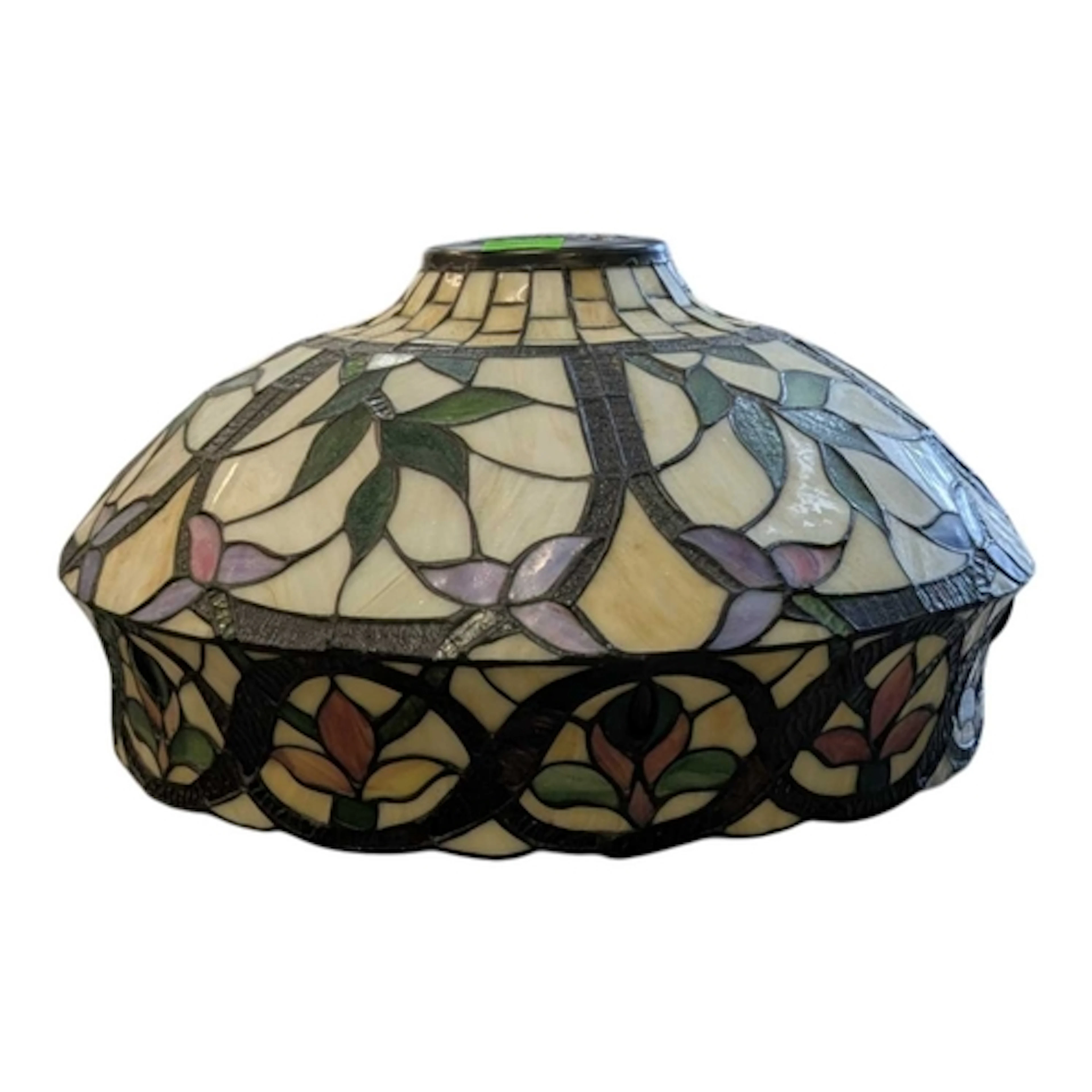 Tiffany Style vintage 20th century stained glass & lead ...