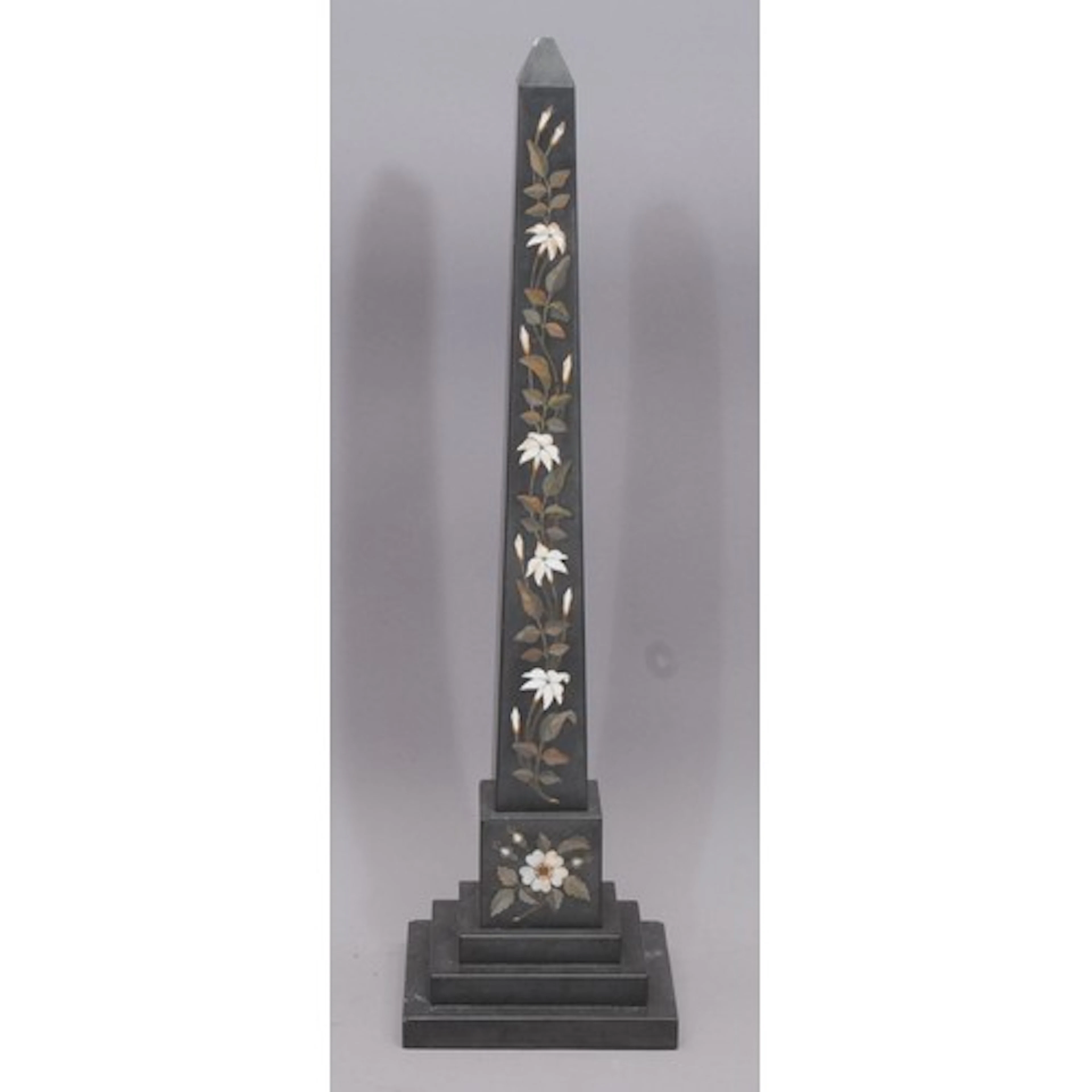 A 19th century Ashford marble lily of the valley pattern lib...
