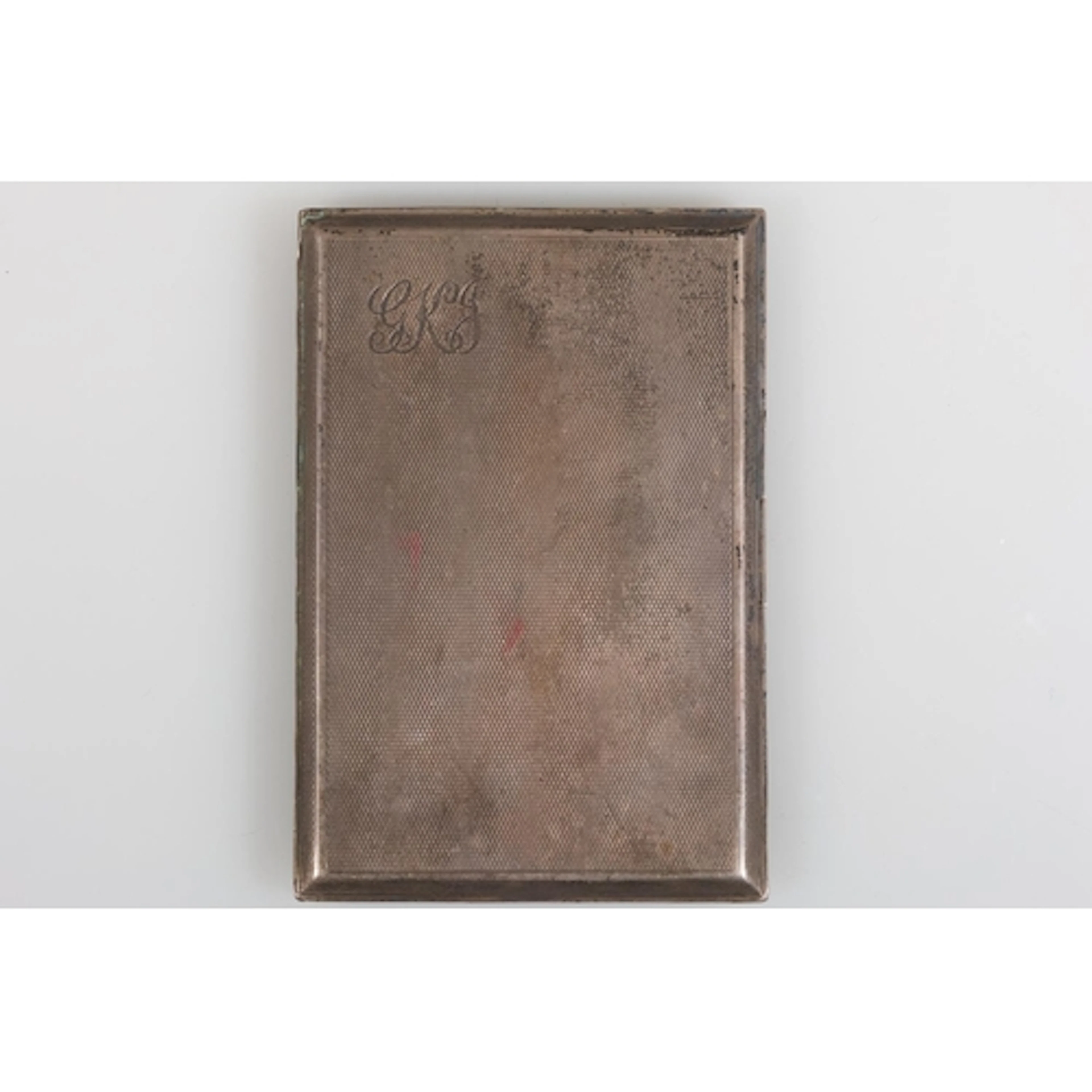 Silver cigarette case of 154639 Reverend Major Gerald Kerr J...