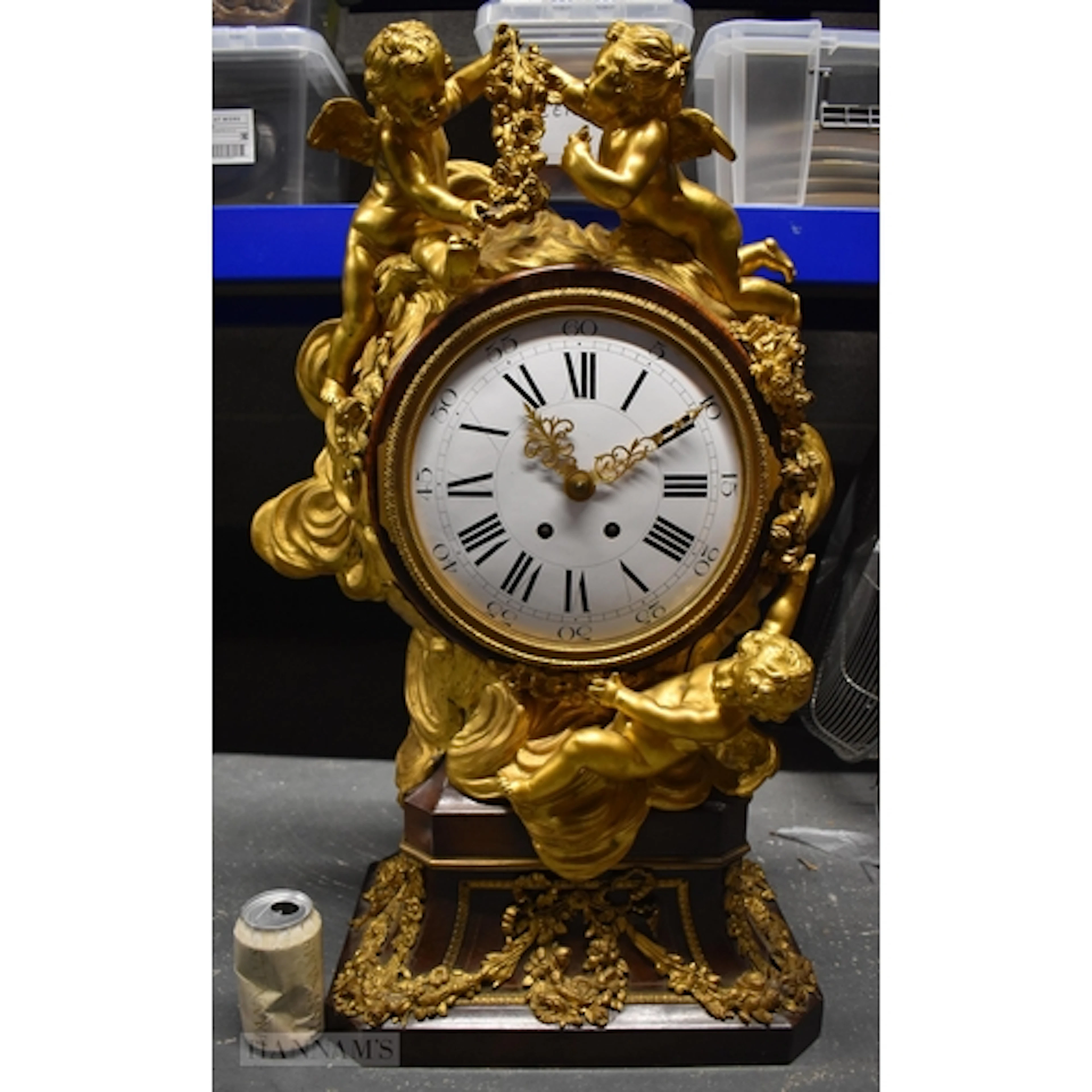 A VERY LARGE LATE 19TH CENTURY FRENCH LOUIS XVI STYLE ORMOLU...