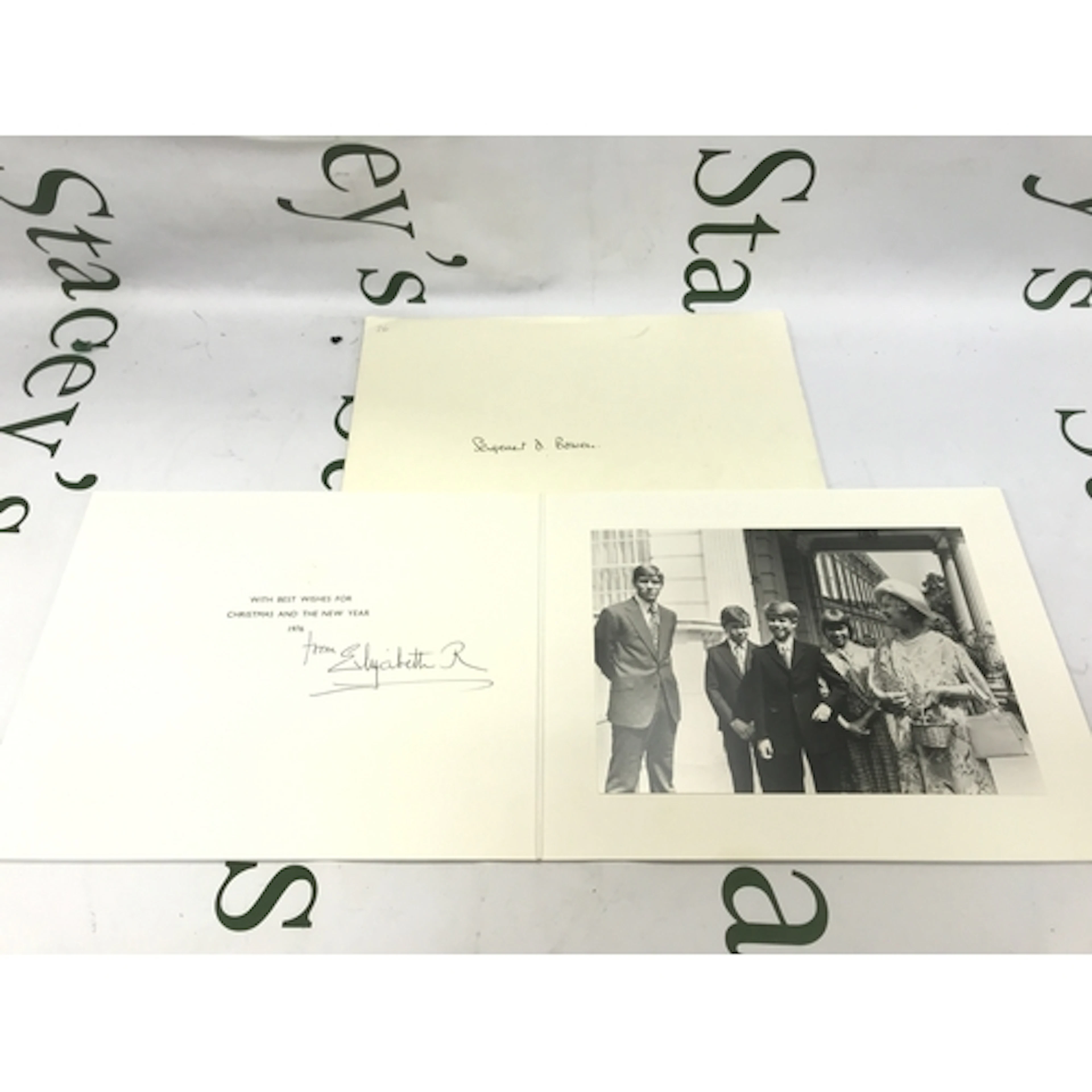 H.M. Queen Elizabeth The Queen Mother 1900-2002, signed Chri...