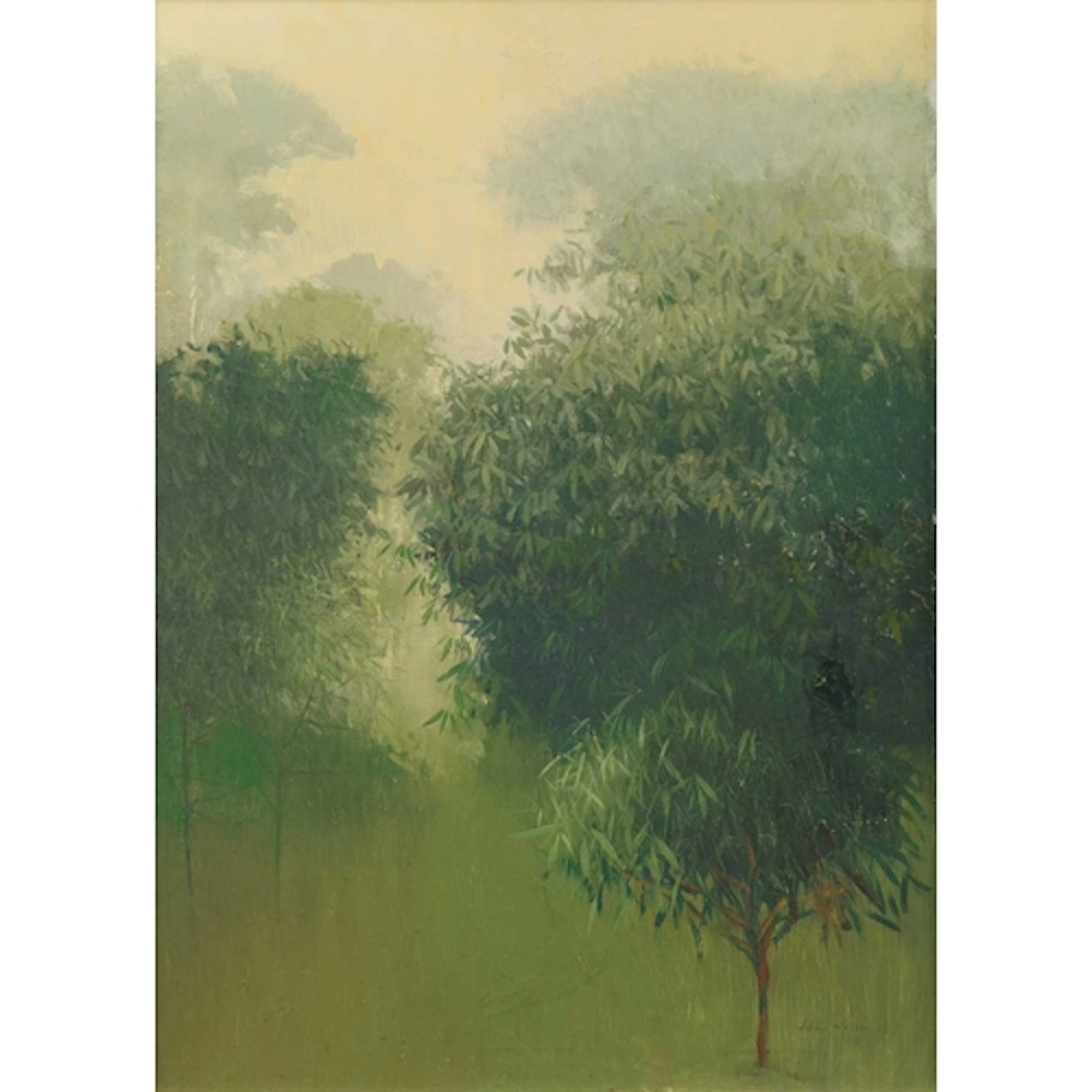 § John MILLER (1931-2002) Garden Gap, 1976 Oil on canvas, si...