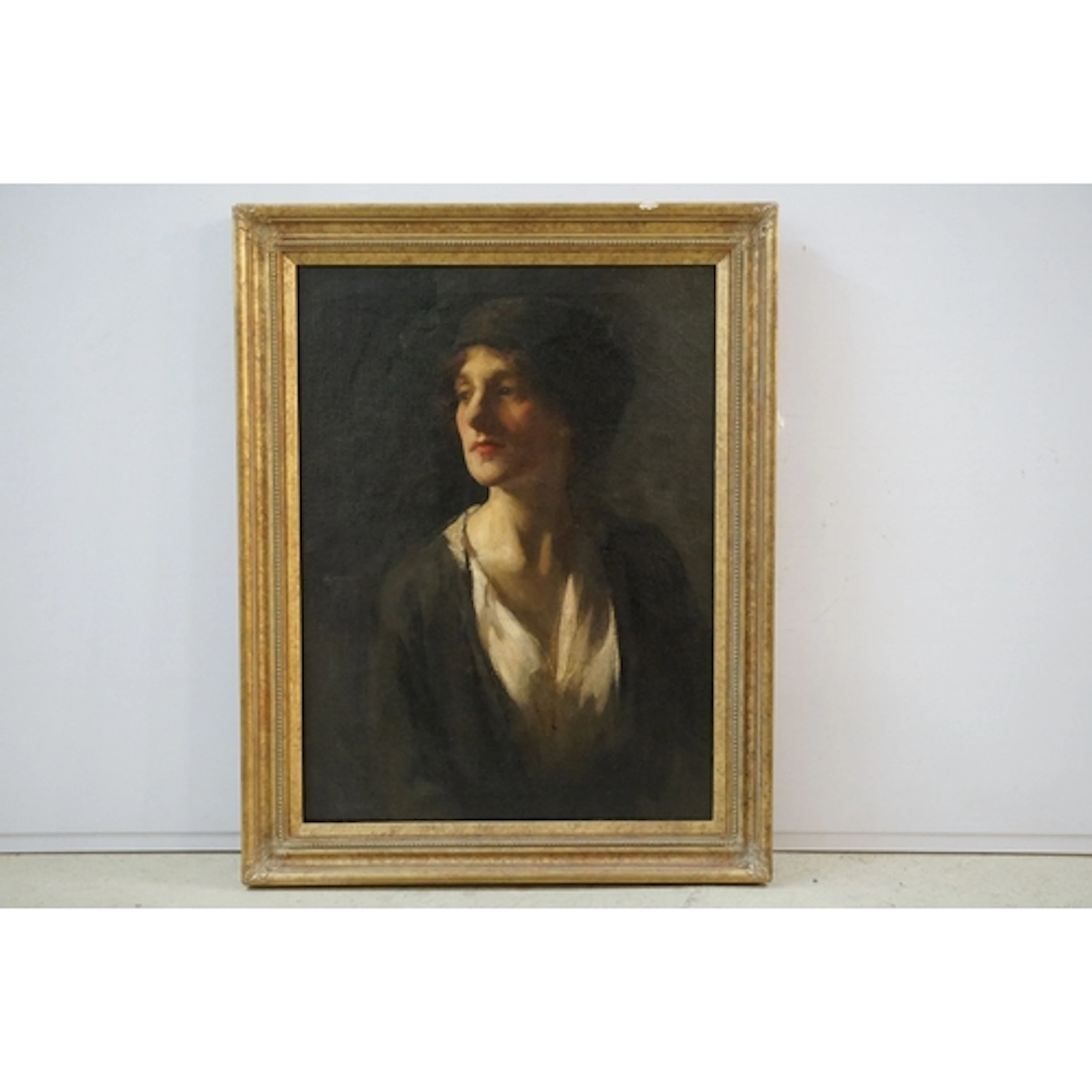 Sir John Lavery (Irish, 1856 - 1941), head and shoulders por...