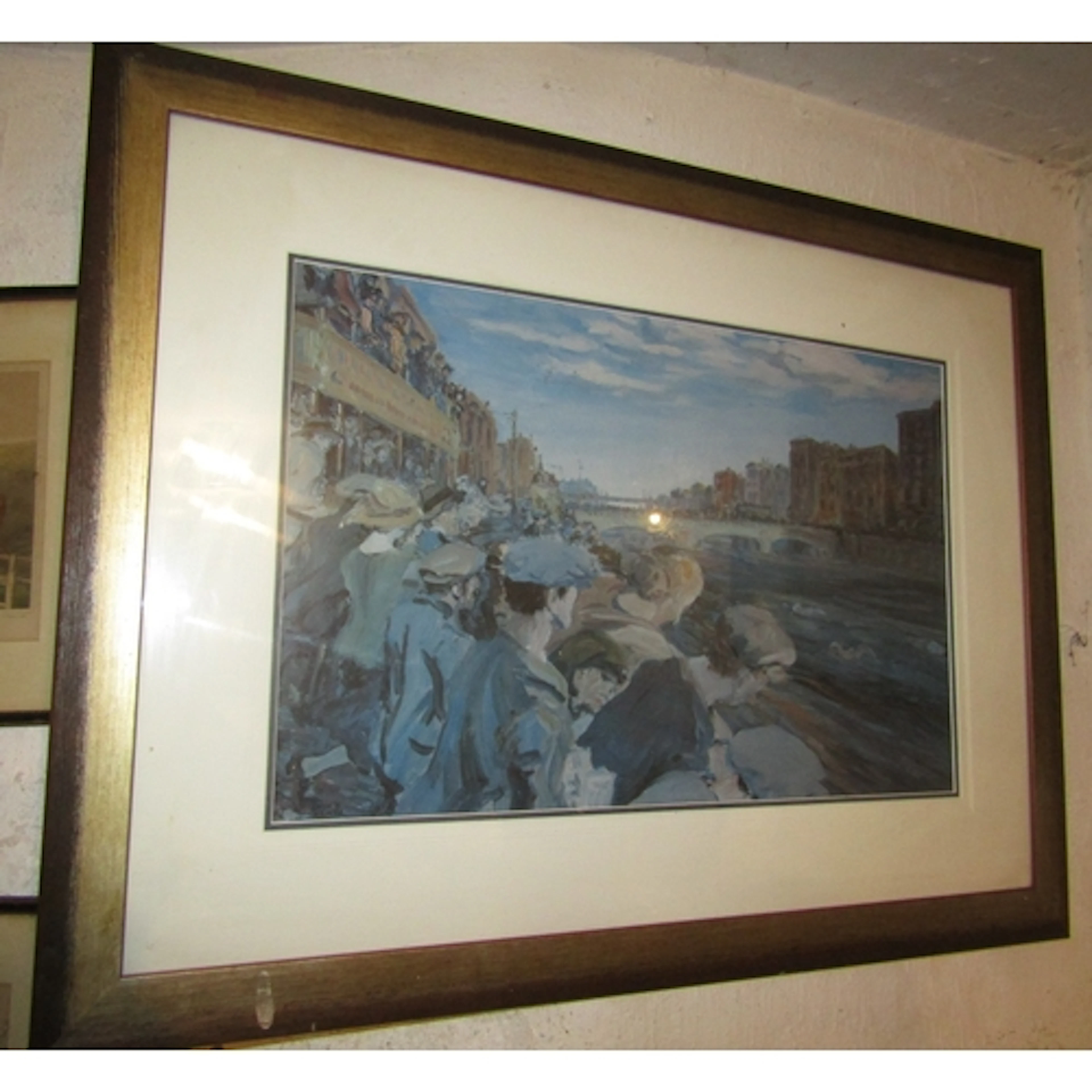 Jack B Yeats The Liffey Swim Fine Art Lithograph Contained W...