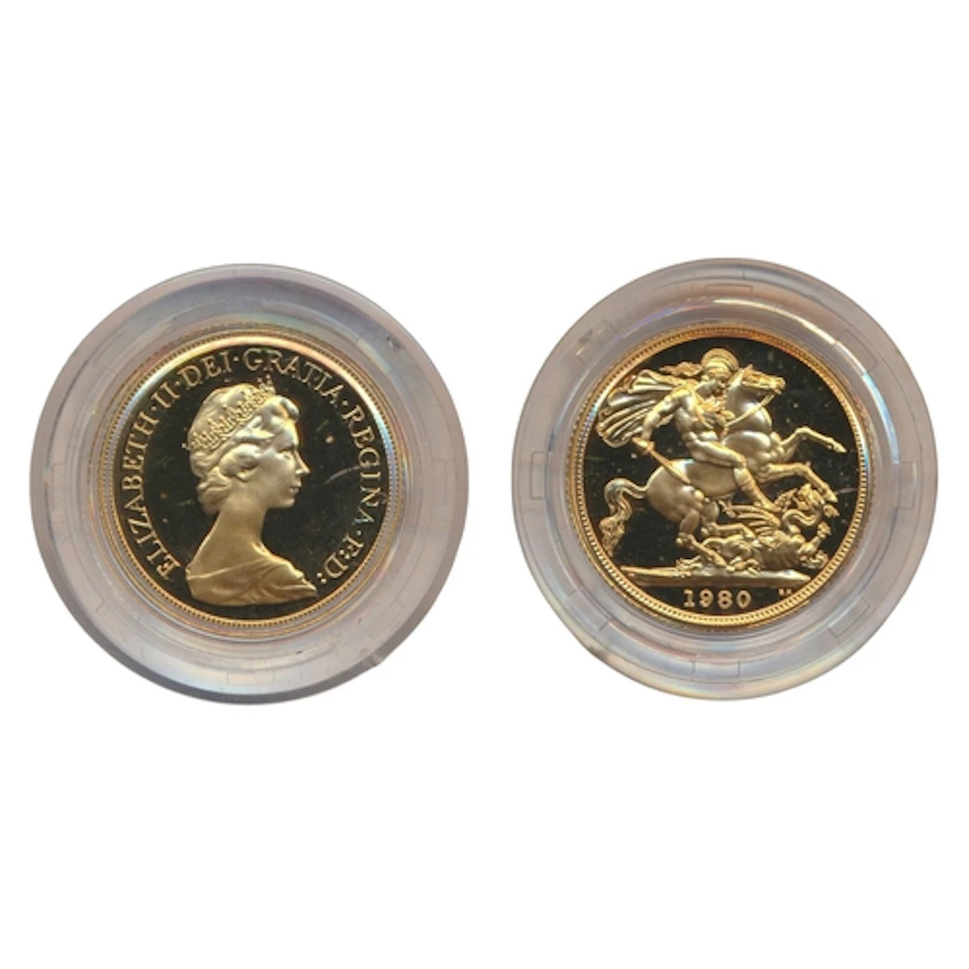 Investment Gold Lot - Documents Required. 1980 boxed soverei...