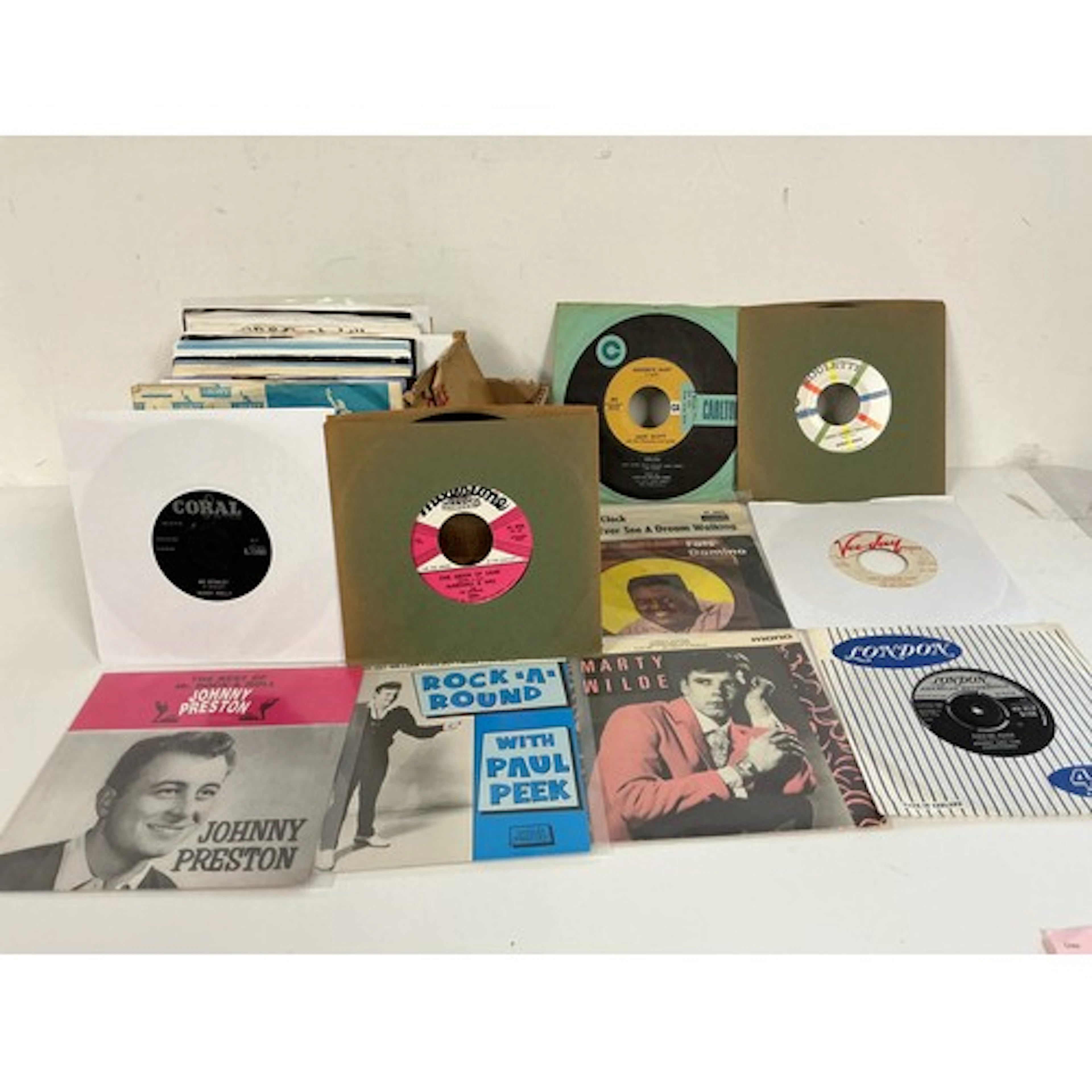 A collection of approx 50 rock n roll and rockabilly 7” sing...