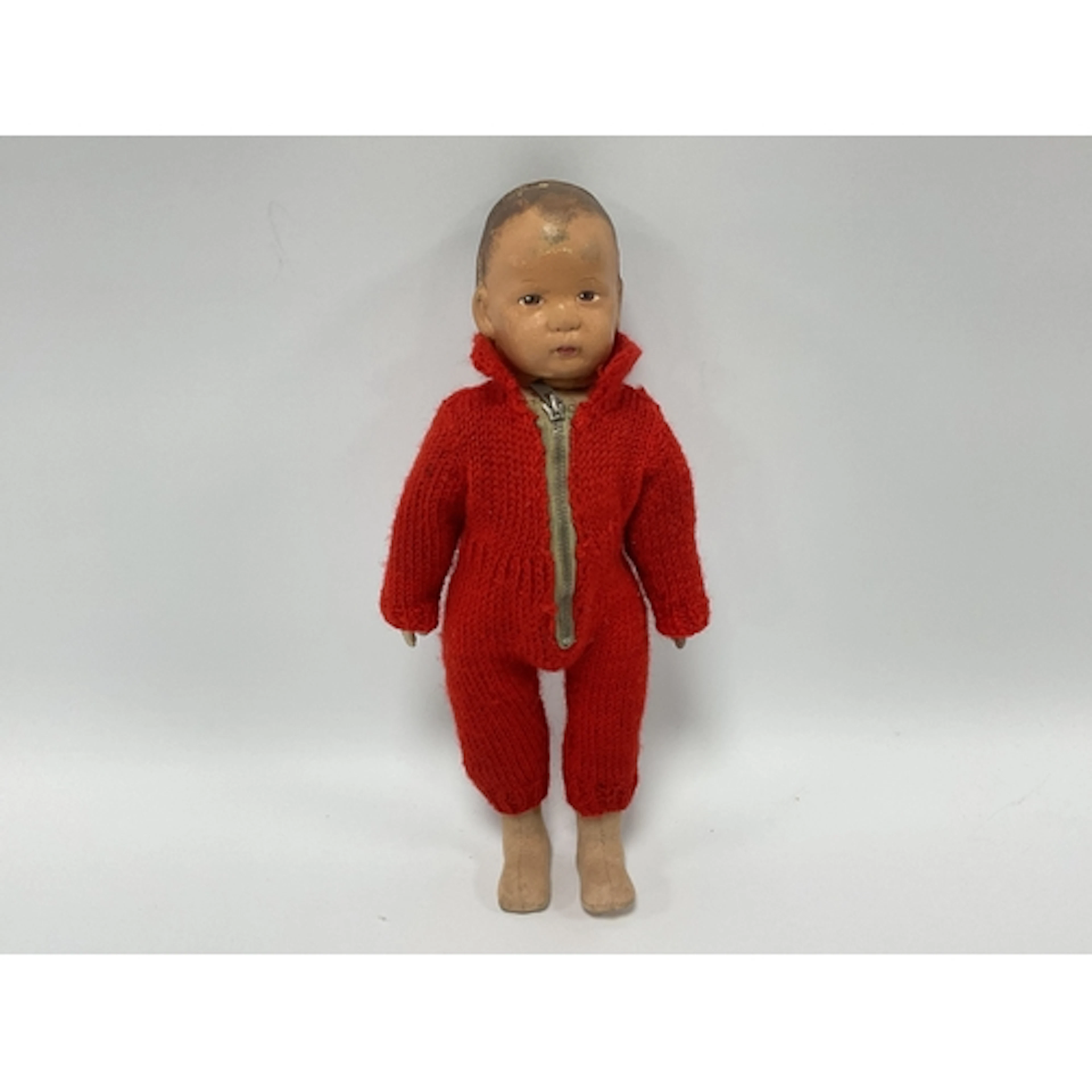 A Kathe Kruse style Doll (possibly Kathe Kruse) with painted...