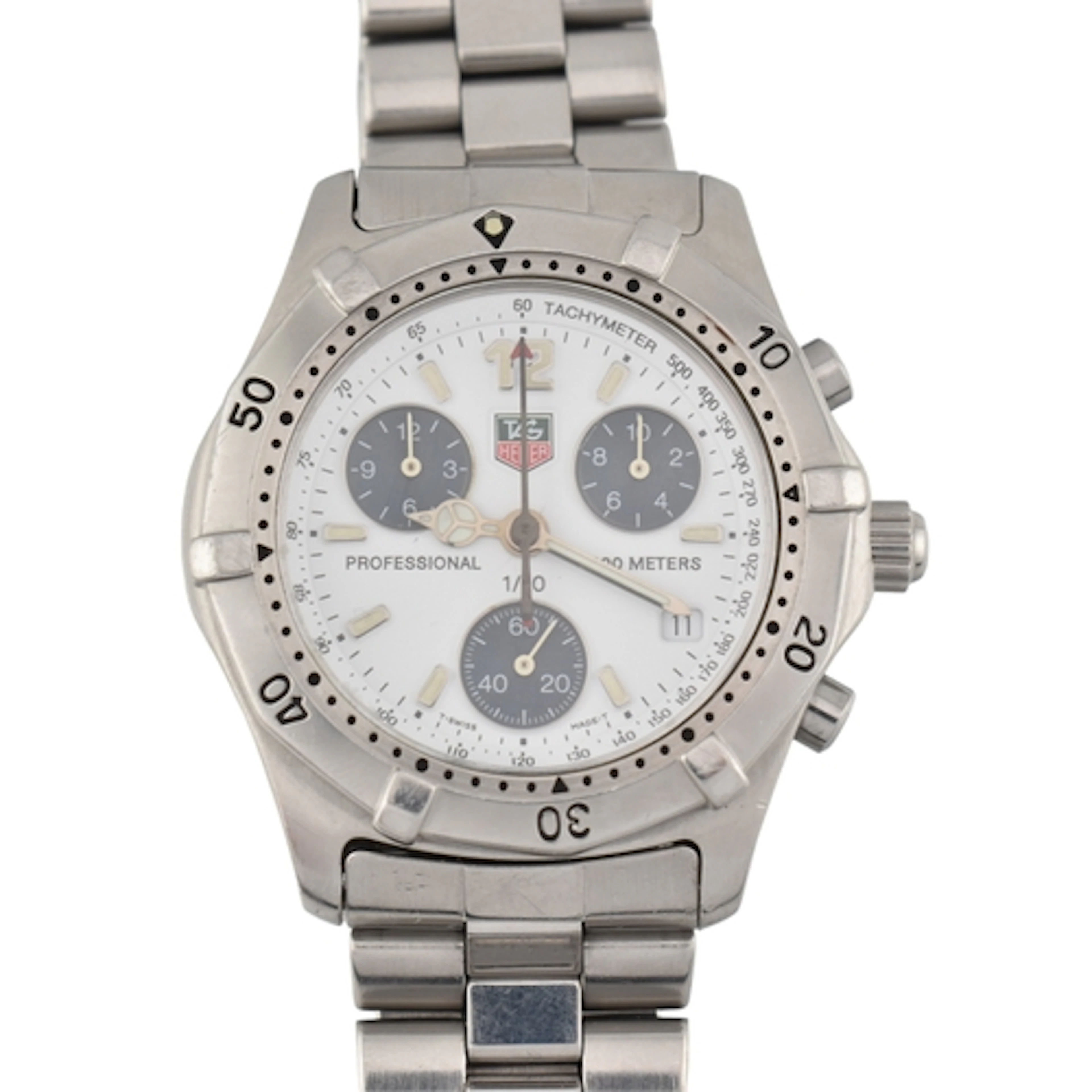 TAG Heuer Professional stainless steel wristwatch. The watch...