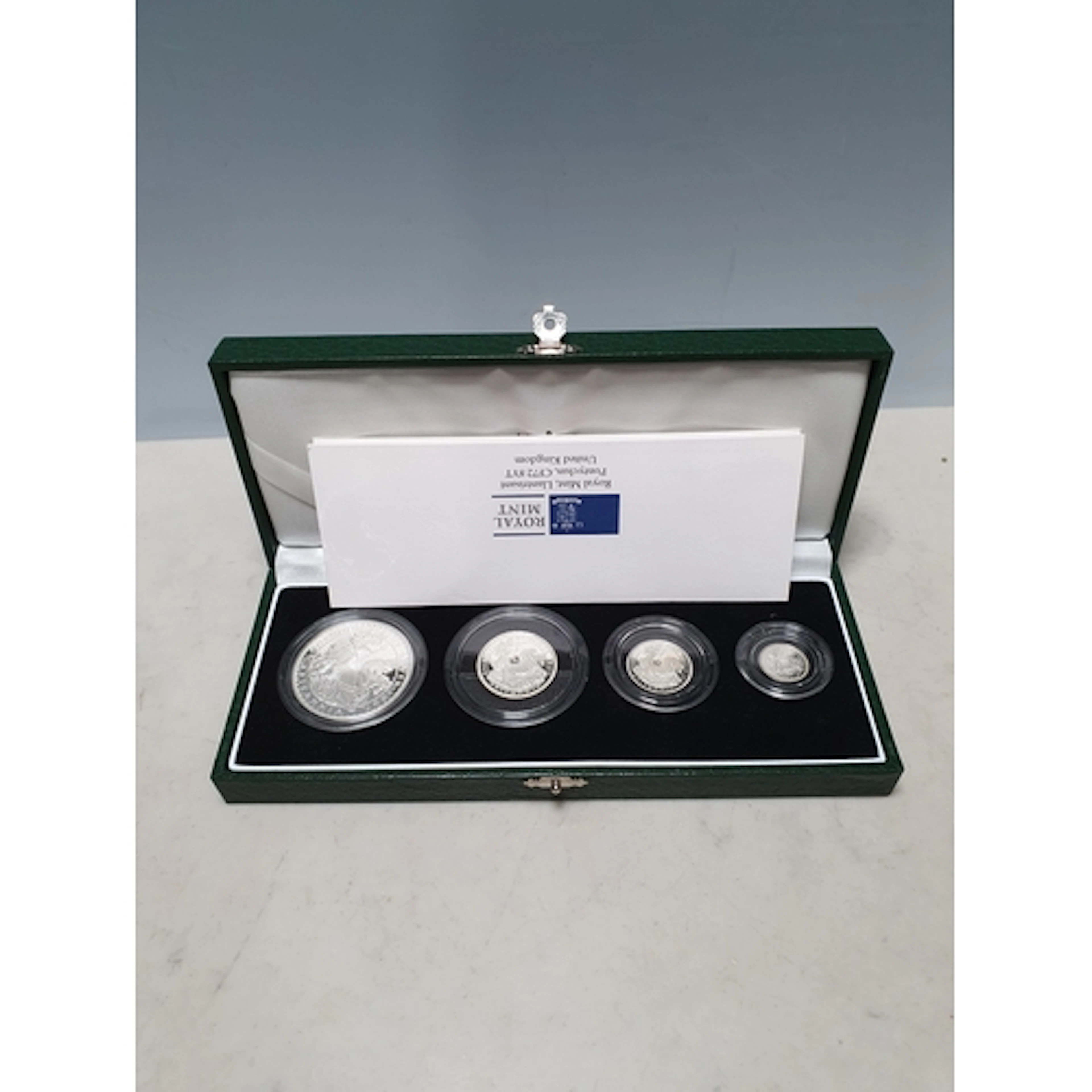 Royal Mint, 1997 silver proof 4-Coin Britannia Set, 1/10, 1/...