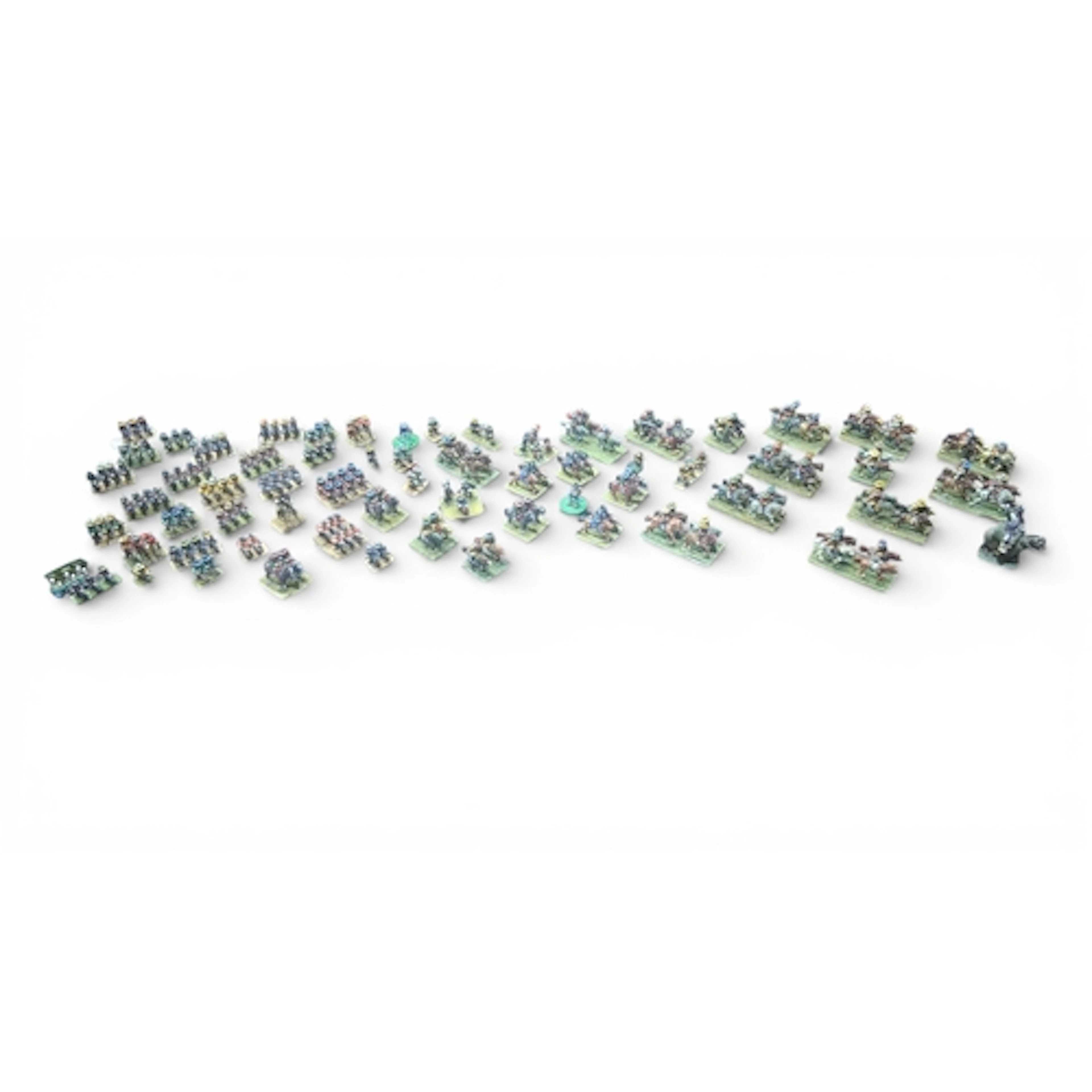 A group of lead painted miniature wargaming figures, compris...