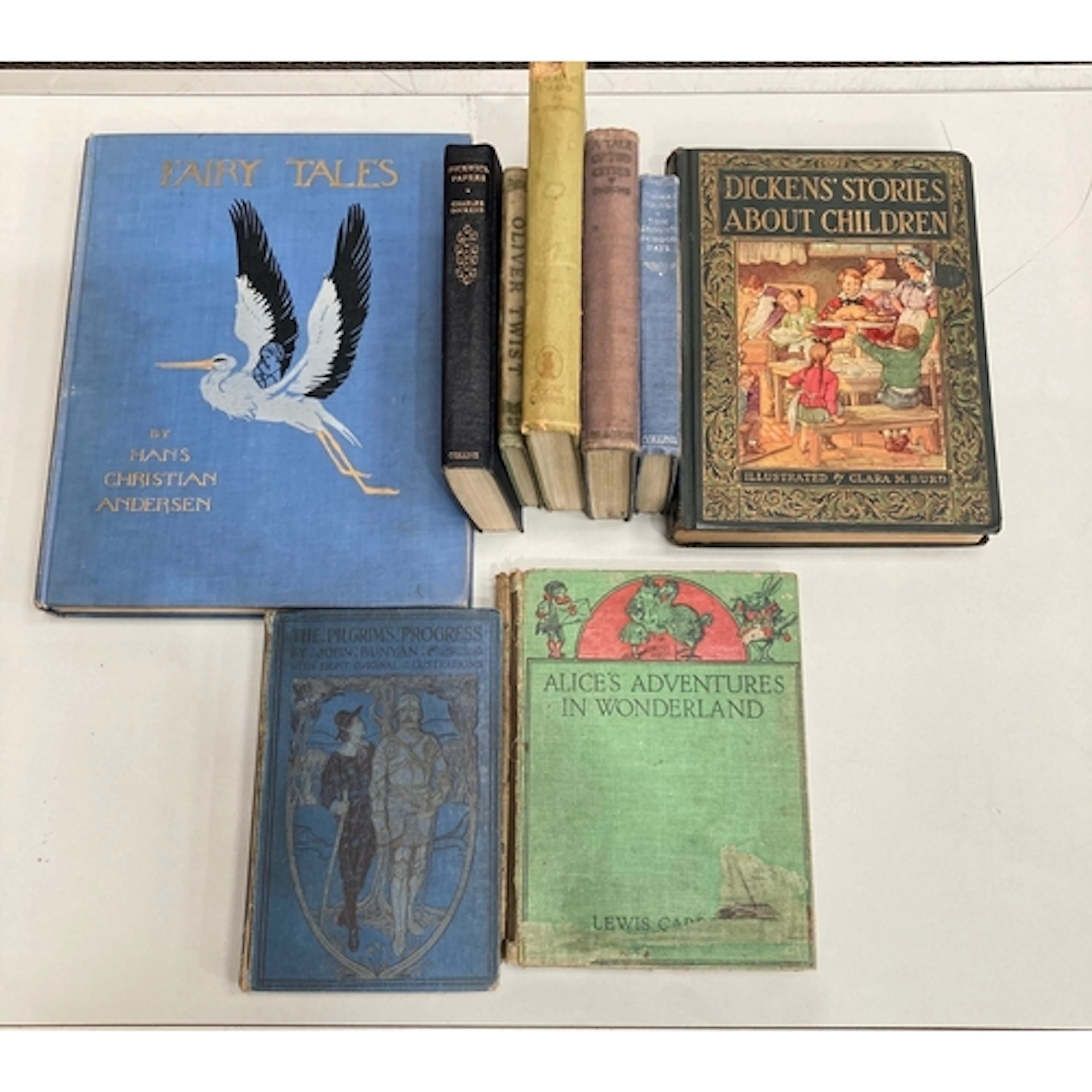 A selection of vintage books including: Hans Christian And...
