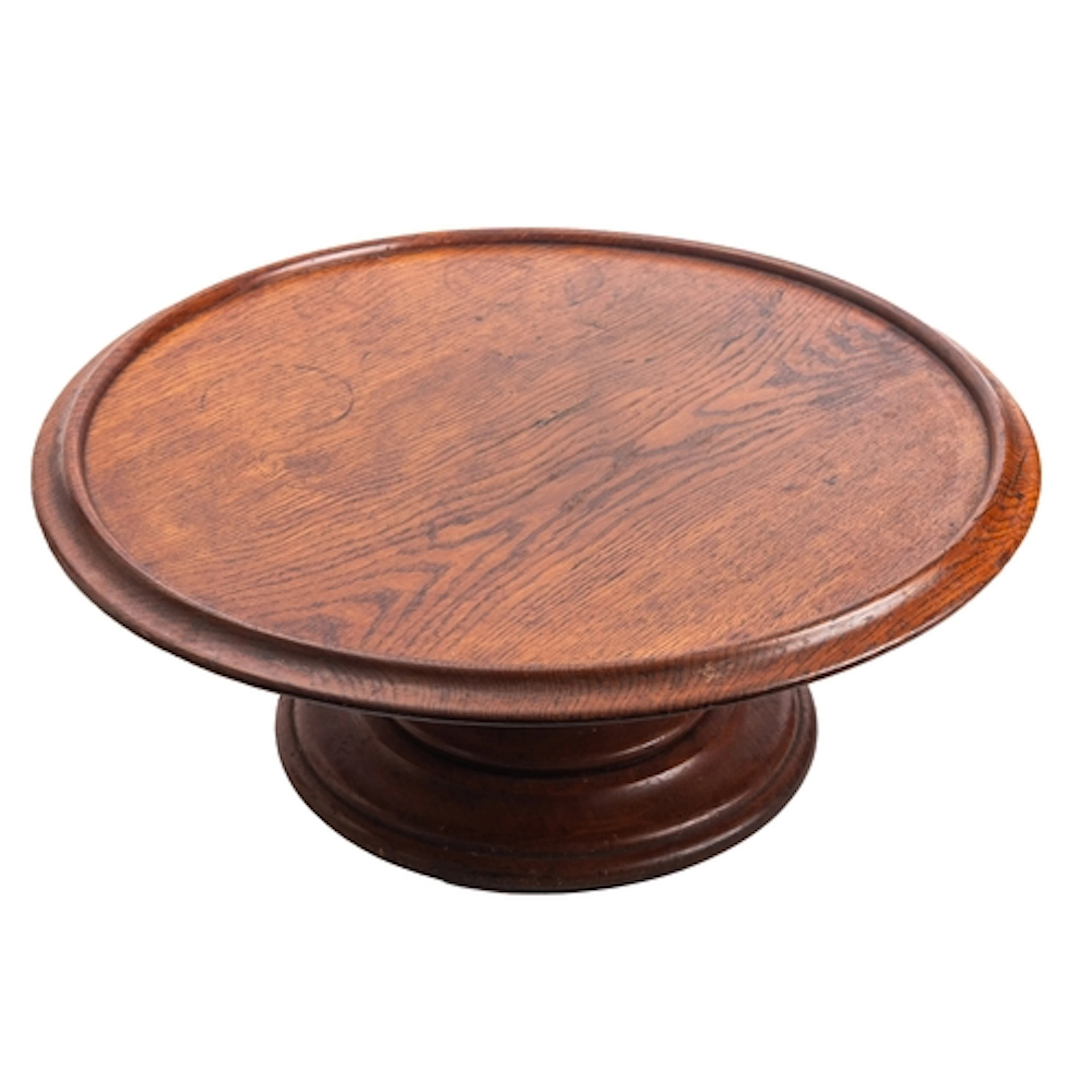 A 19th century oak lazy susan constructed from the timbers o...