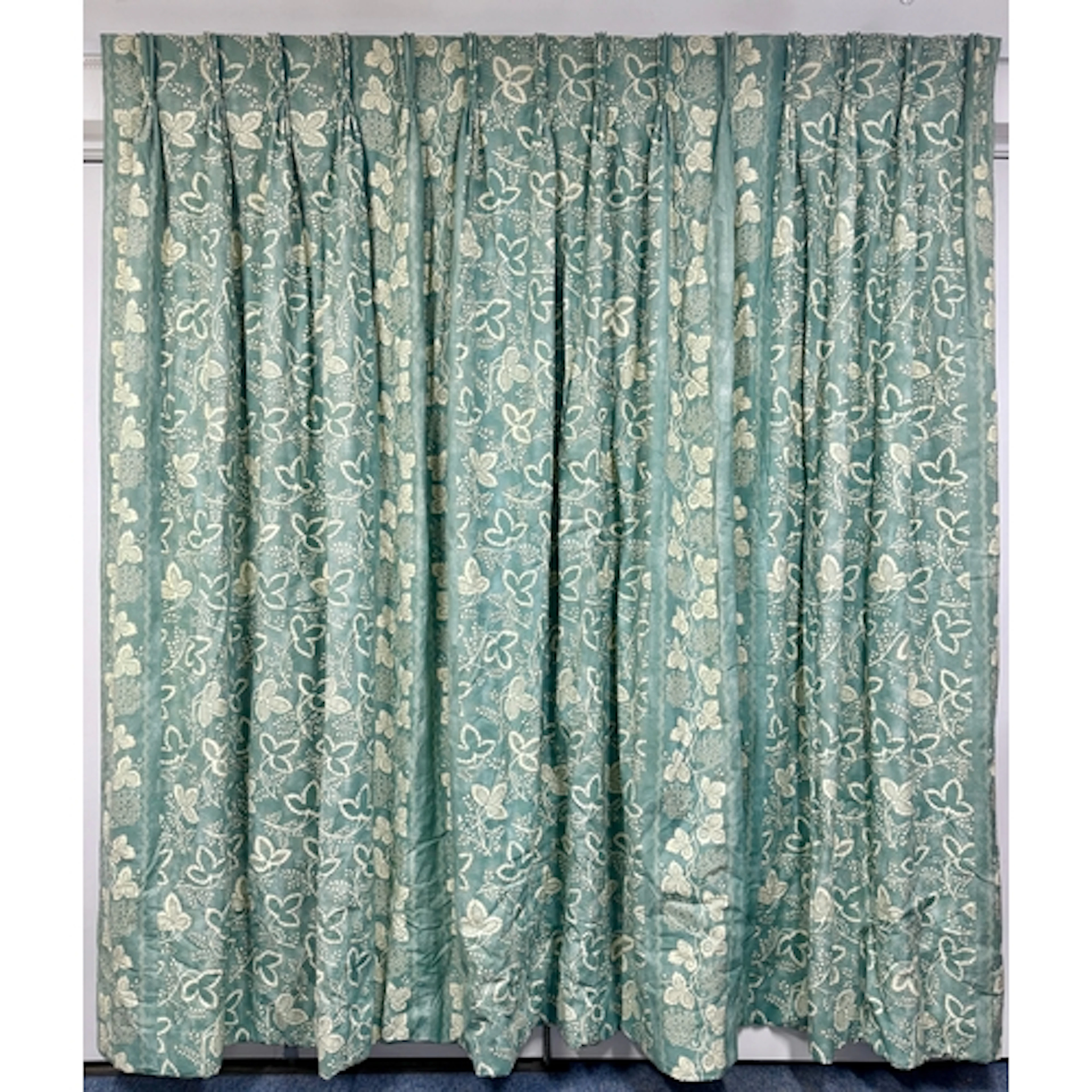 One pair of very high quality handmade curtains in Lewis and...