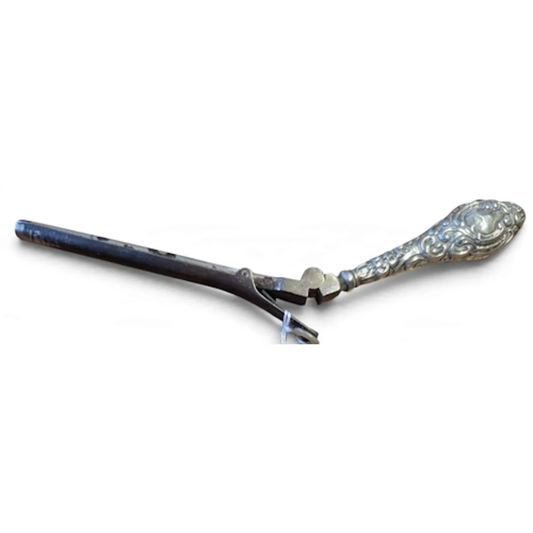 An interesting 19th Century Silver handled mustache curling ...
