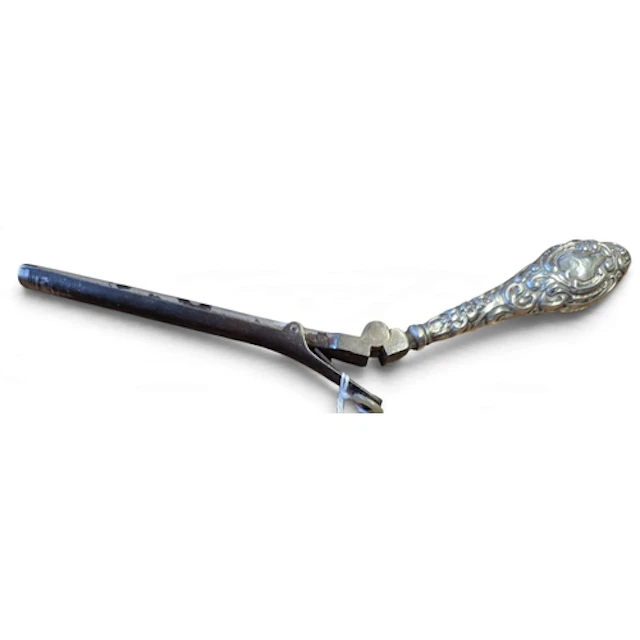 An interesting 19th Century Silver handled mustache curling ...