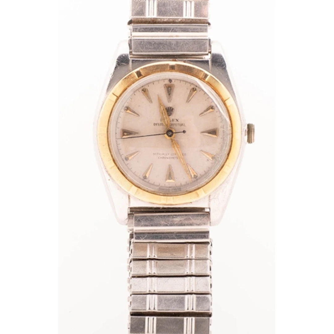 Rolex Oyster Perpetual Bubble-back gentleman's wristwatch th...