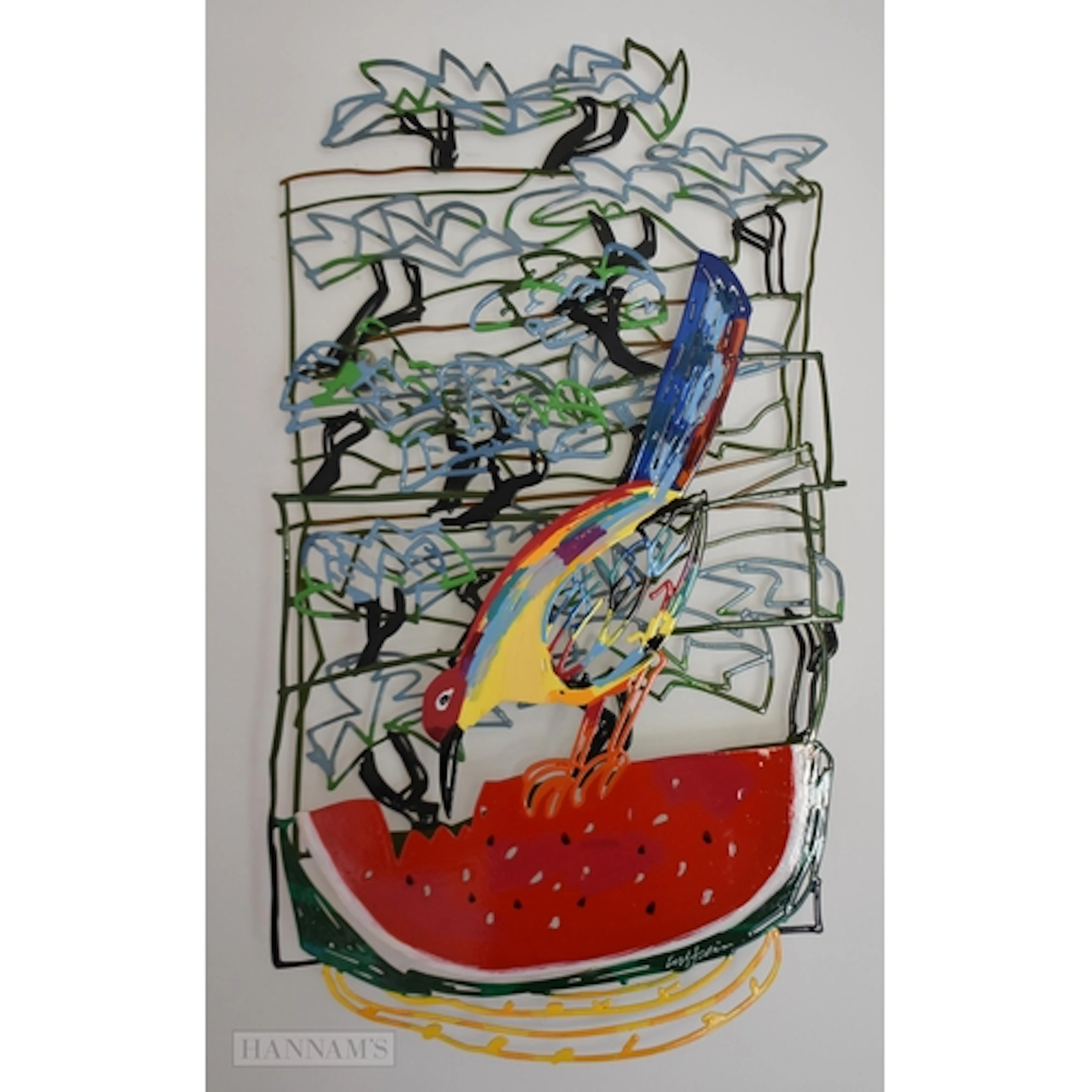 David Gerstein (1944 Jerusalem) A hand painted laser cut ste...