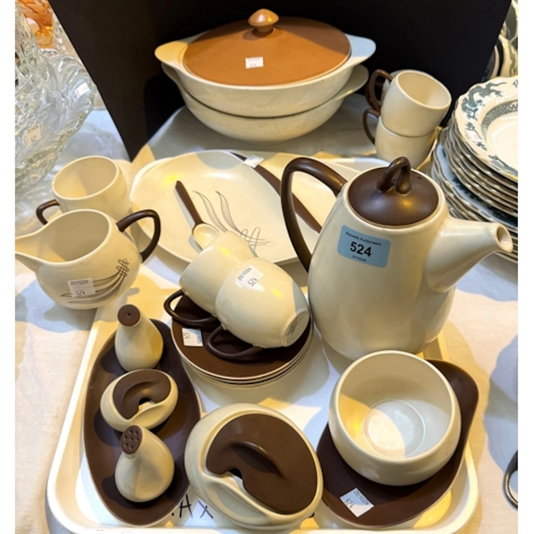 Approx. 20 pieces of 1960's Carlton Ware 2 tone coffee set; ...