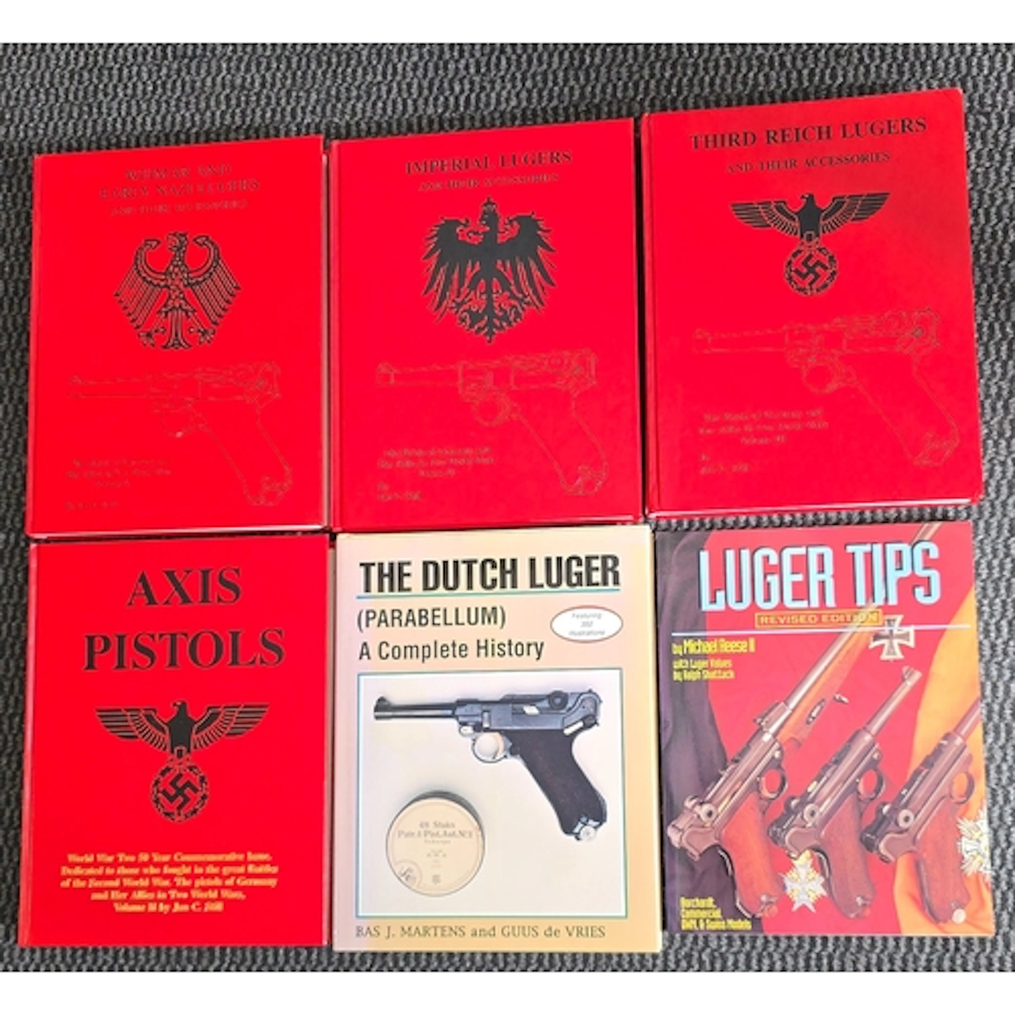 4 Desirable books on The Luger inc "Axis Pistols"(World war ...