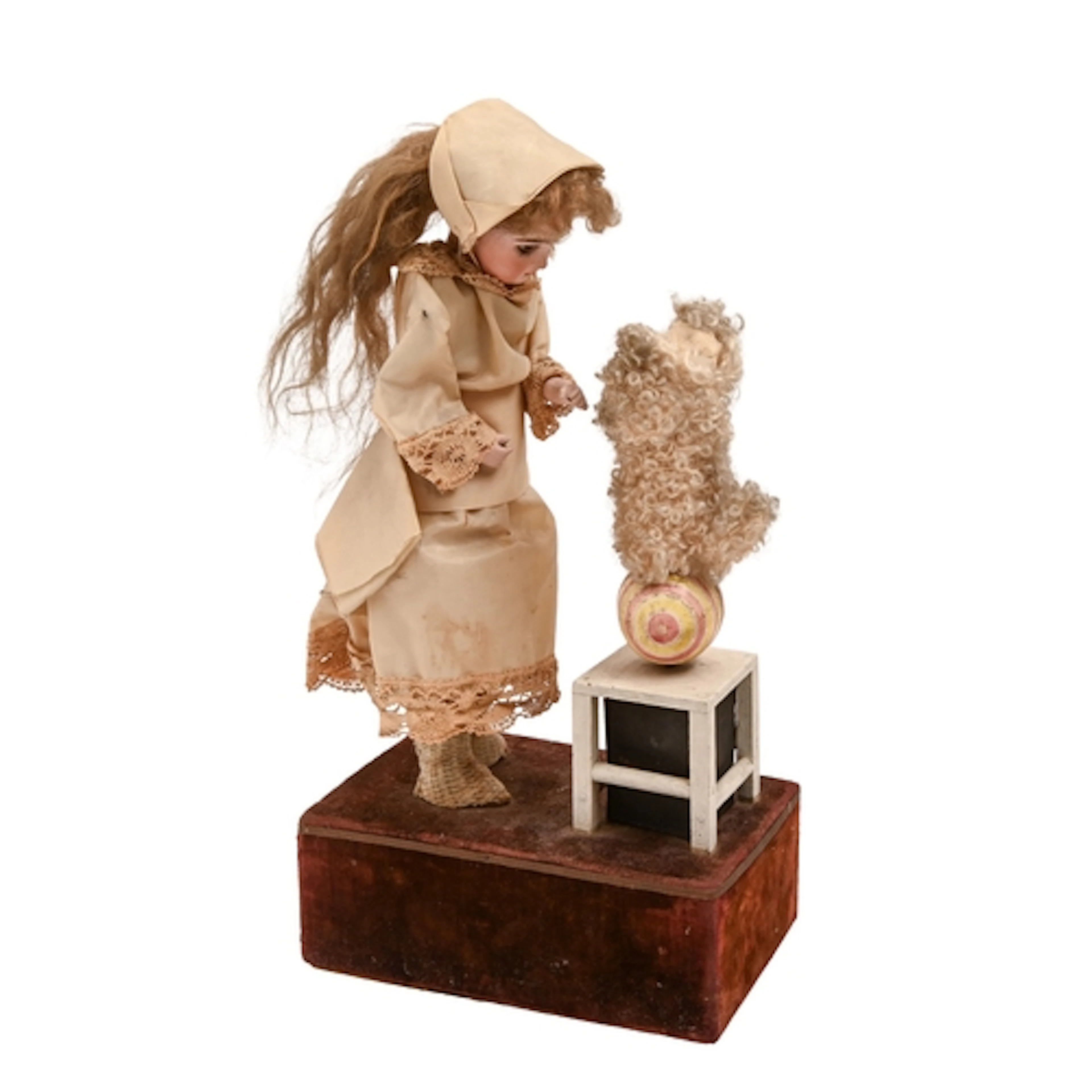 A French bisque headed musical automaton, almost certainly b...