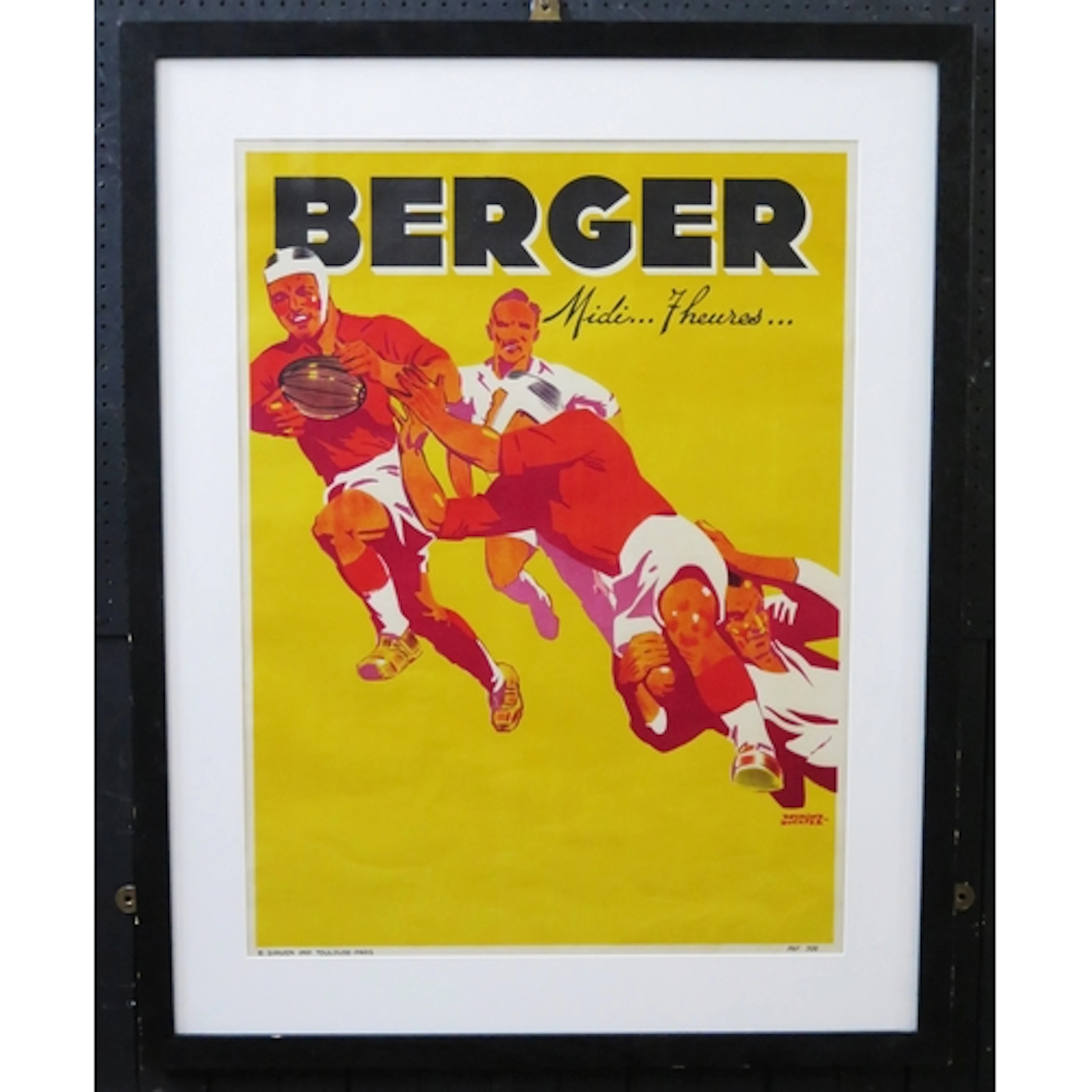 After Raymond Ducatez, a French rugby advertising poster "B...