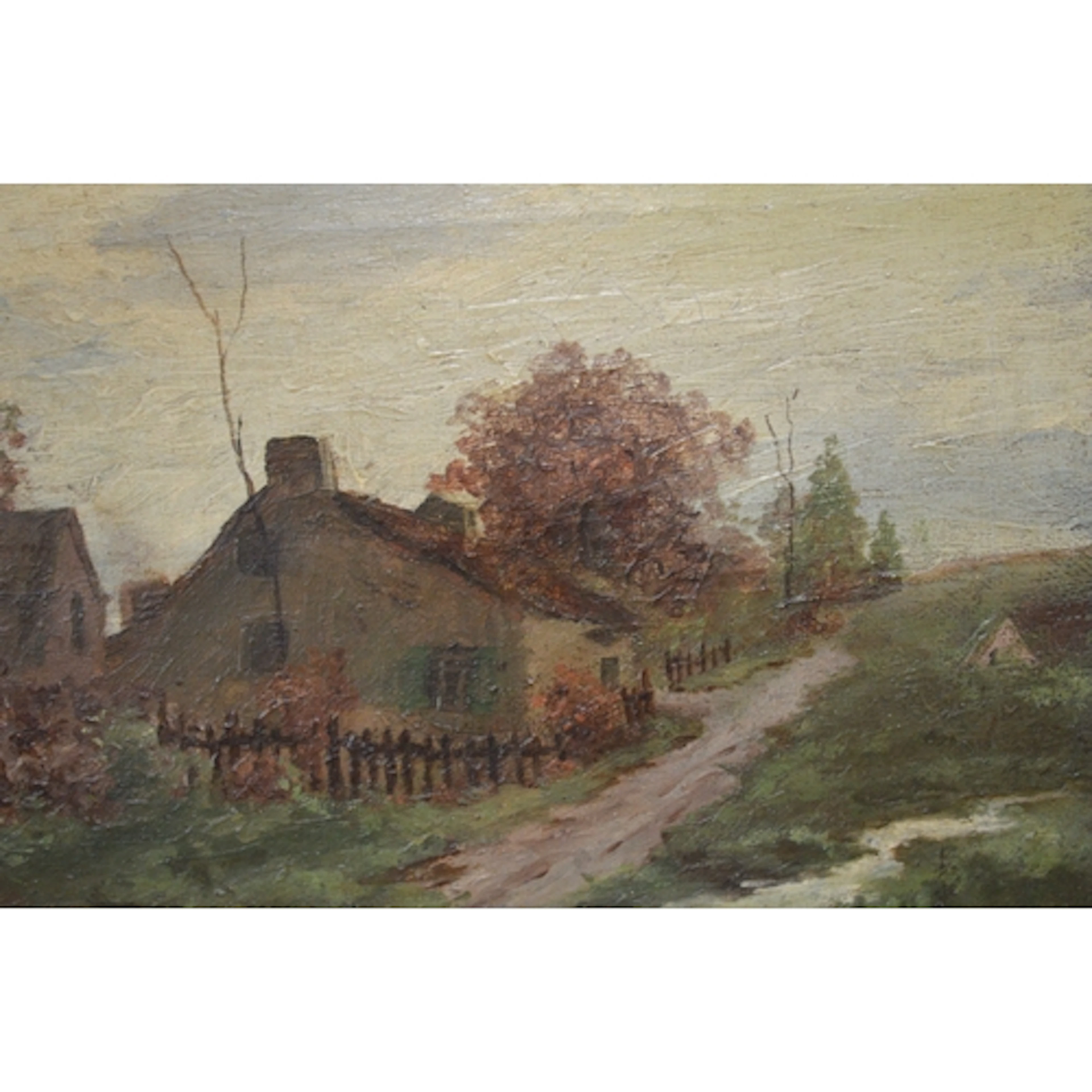 Els Rosselli, oil on canvas, tree study, 23 x 7.5cm, togethe...