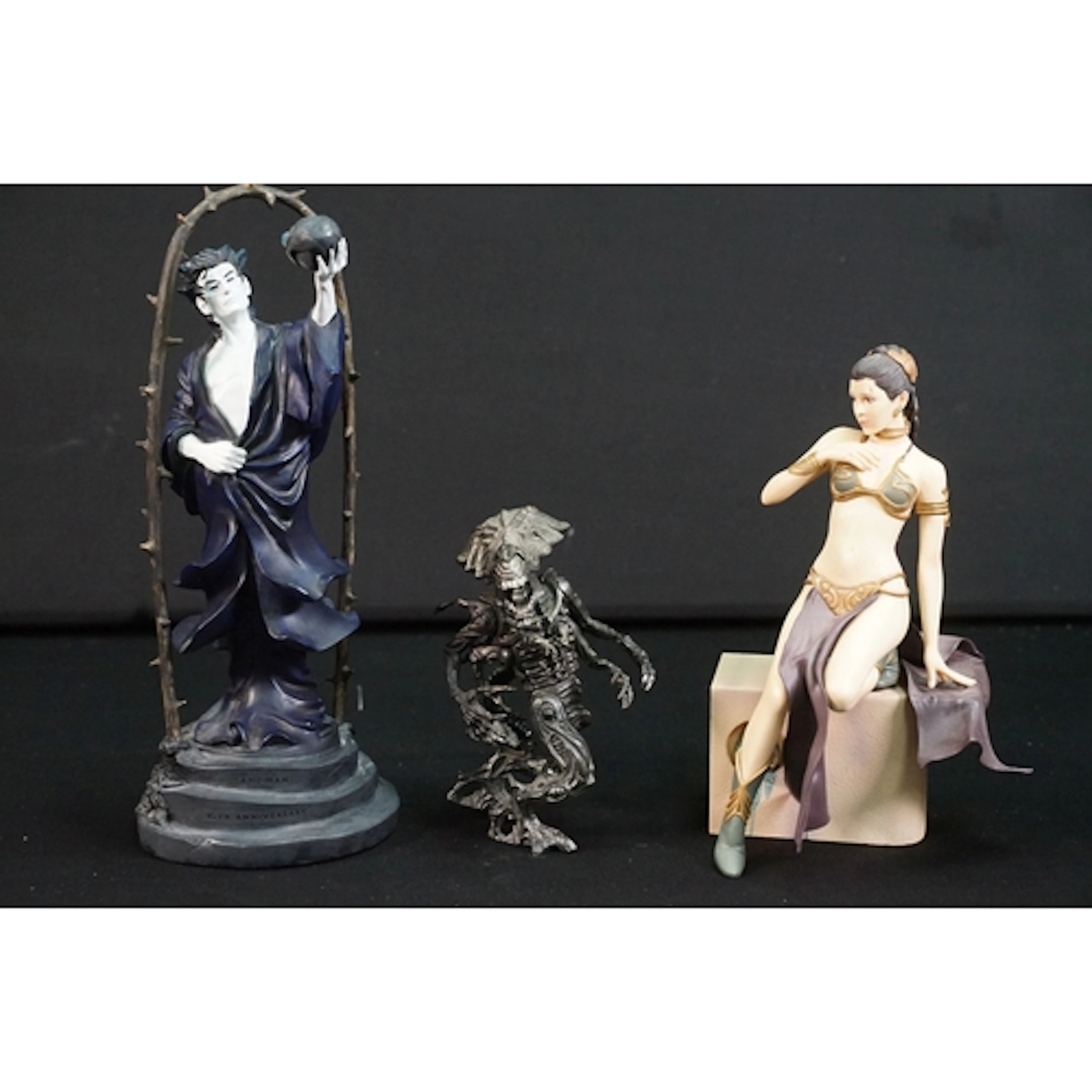 Three Tv related figures to include DC Collectibles Sandman ...