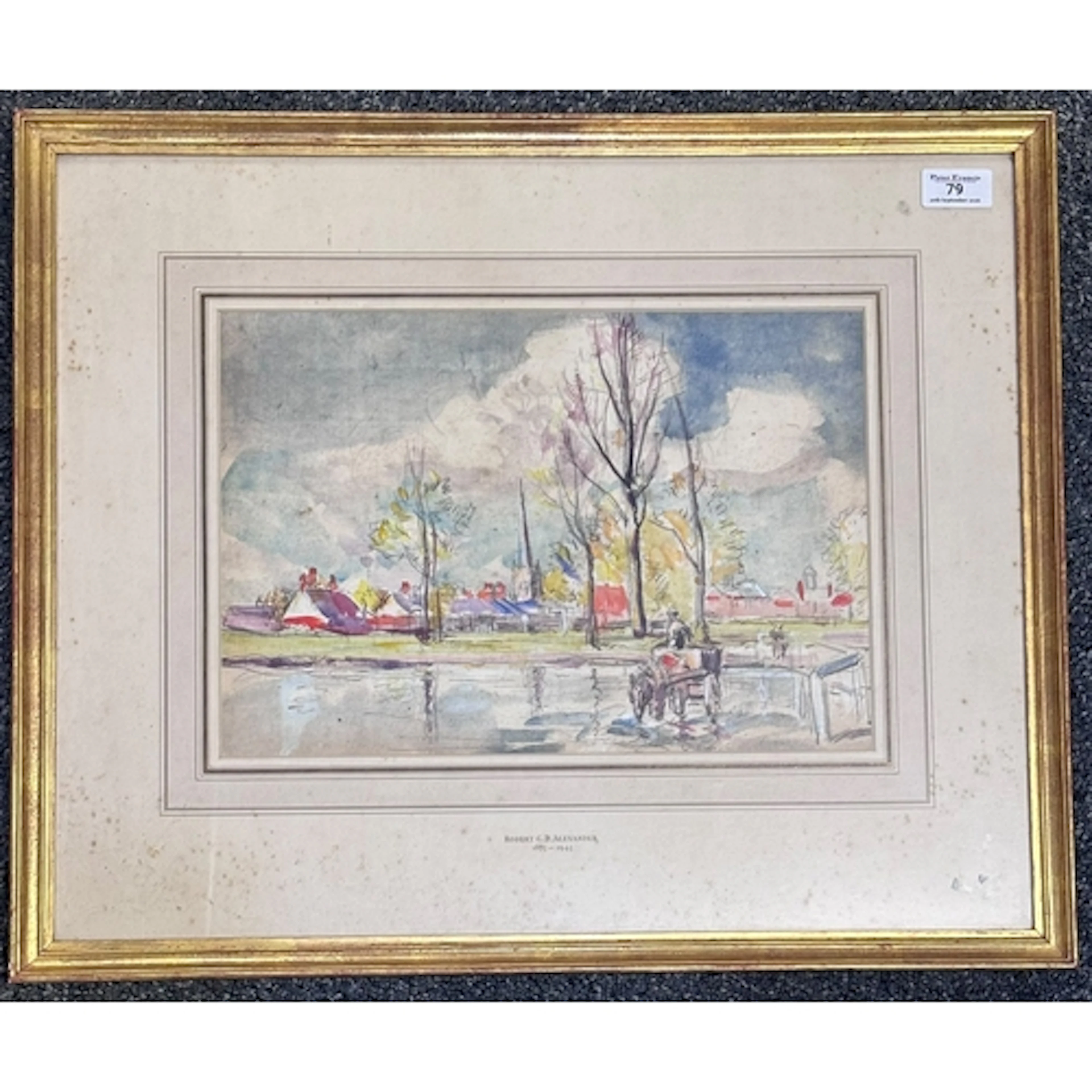 Robert G. D. Alexander (British, 1875–1945), village green w...
